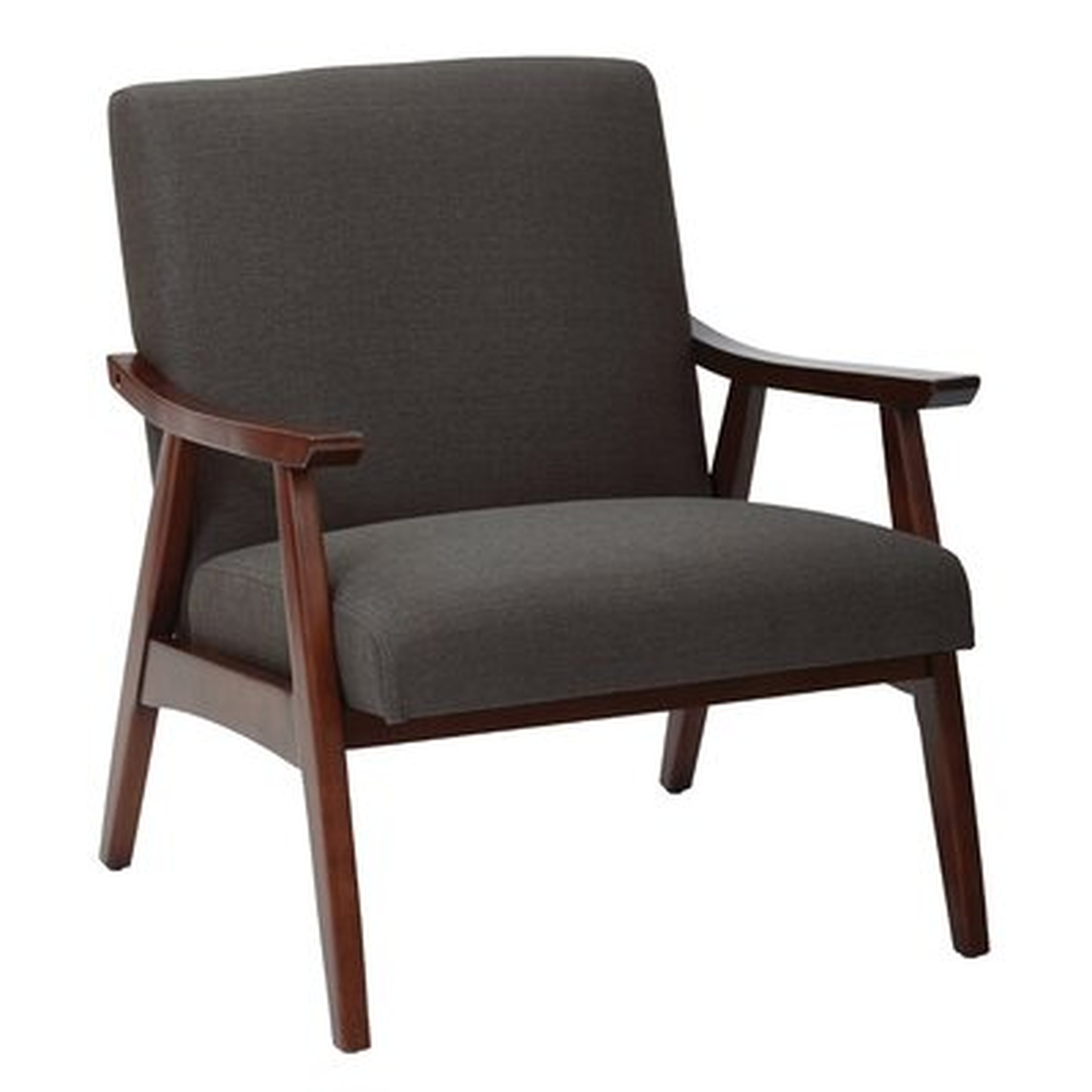 Newnan 26.5" Wide Polyester Lounge Chair, Charcoal - Wayfair
