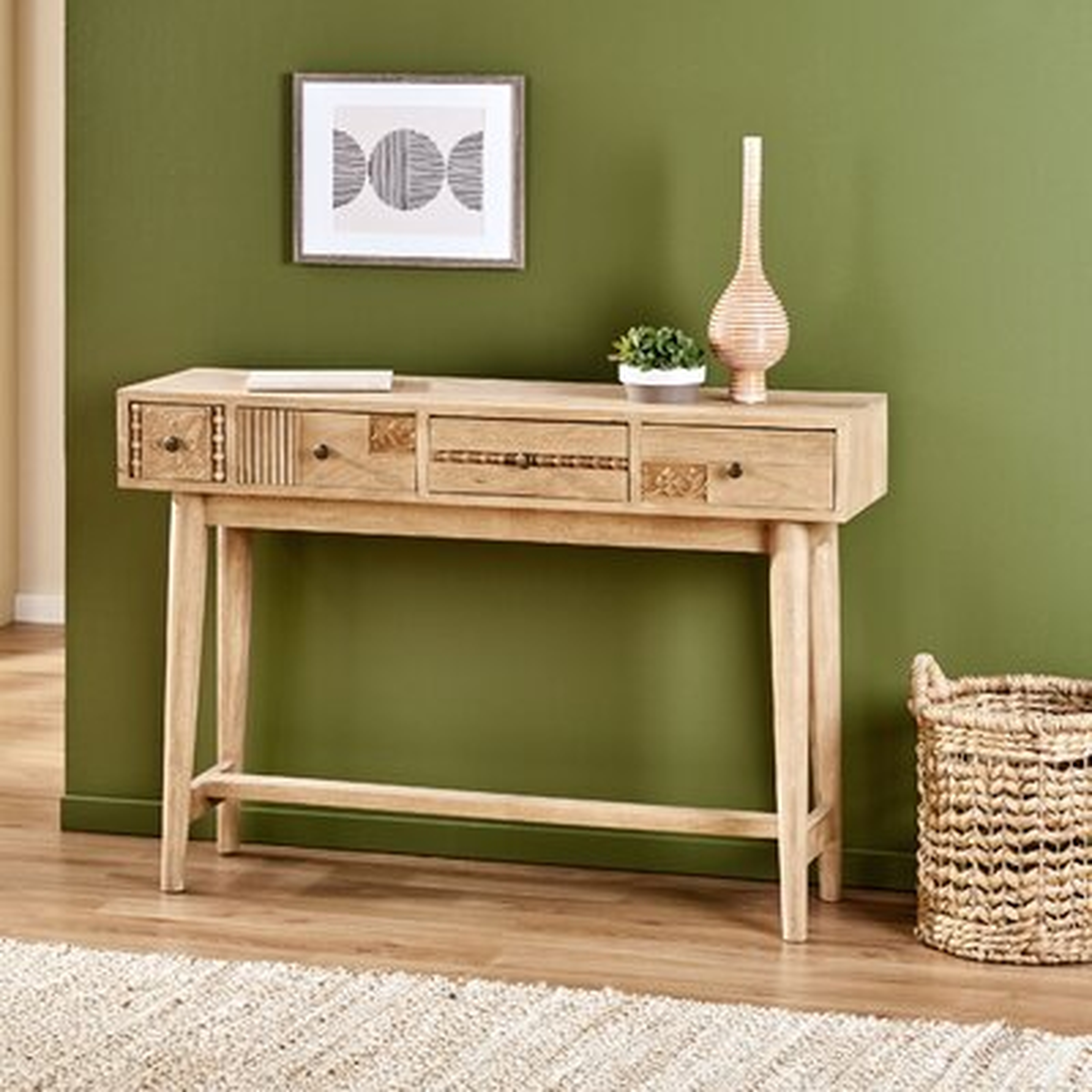44" Solid Wood Console Table - Wayfair