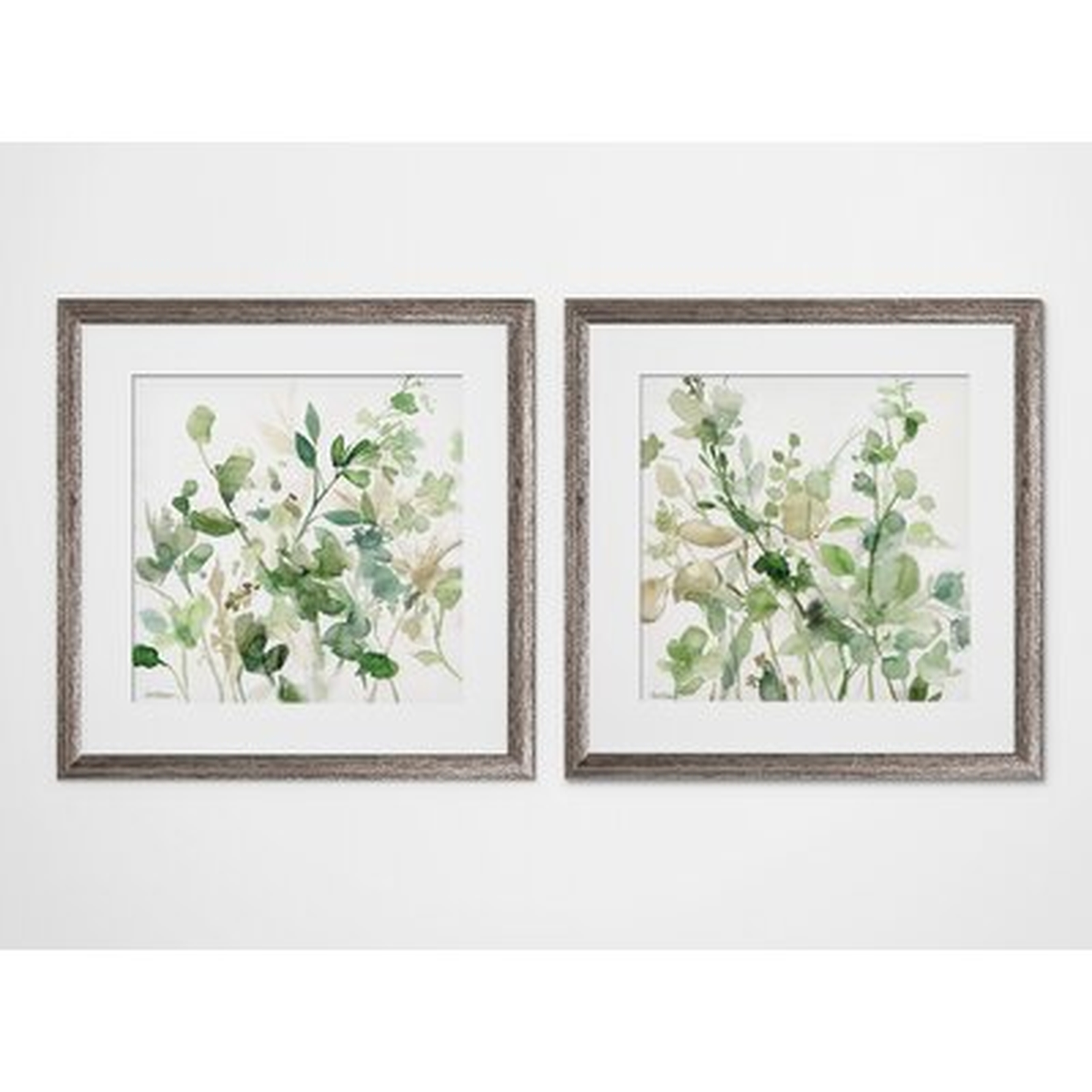 'Sage Garden' - 2 Piece Picture Frame Graphic Art Print Set - Wayfair