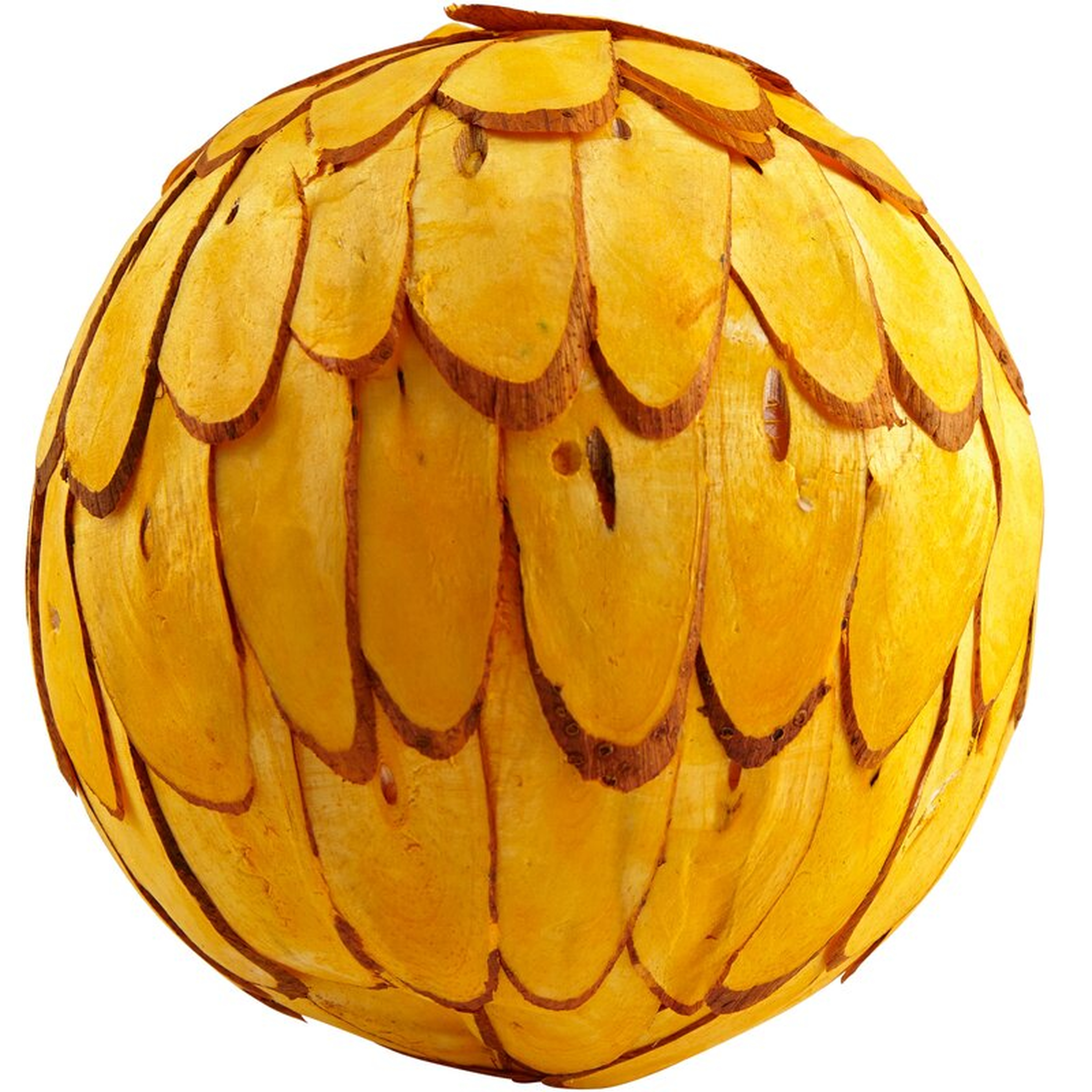 Decorative Fallon Filler Ball Color: Yellow - Perigold