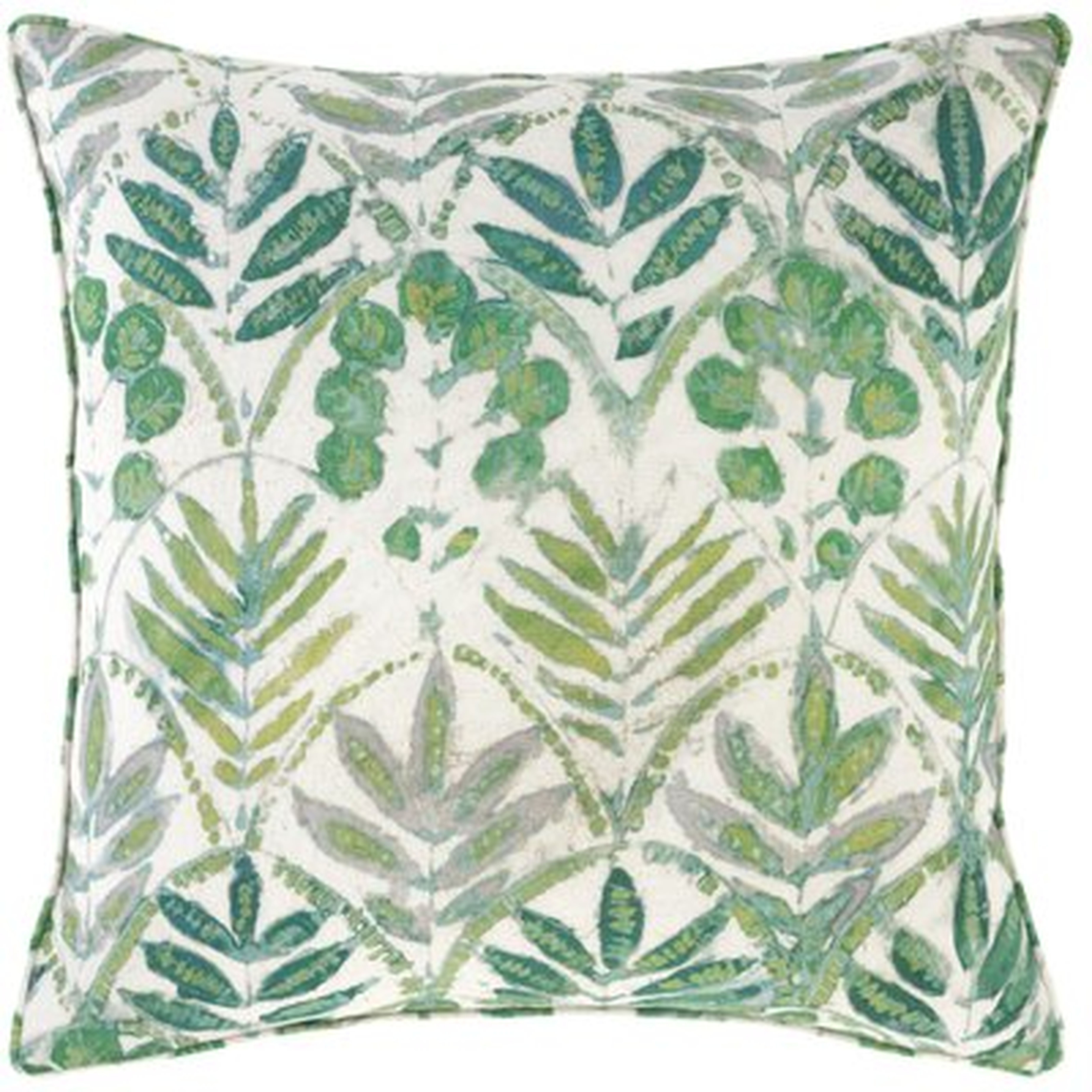 Botanical Square Decorative Pillow Cover & Insert - Wayfair