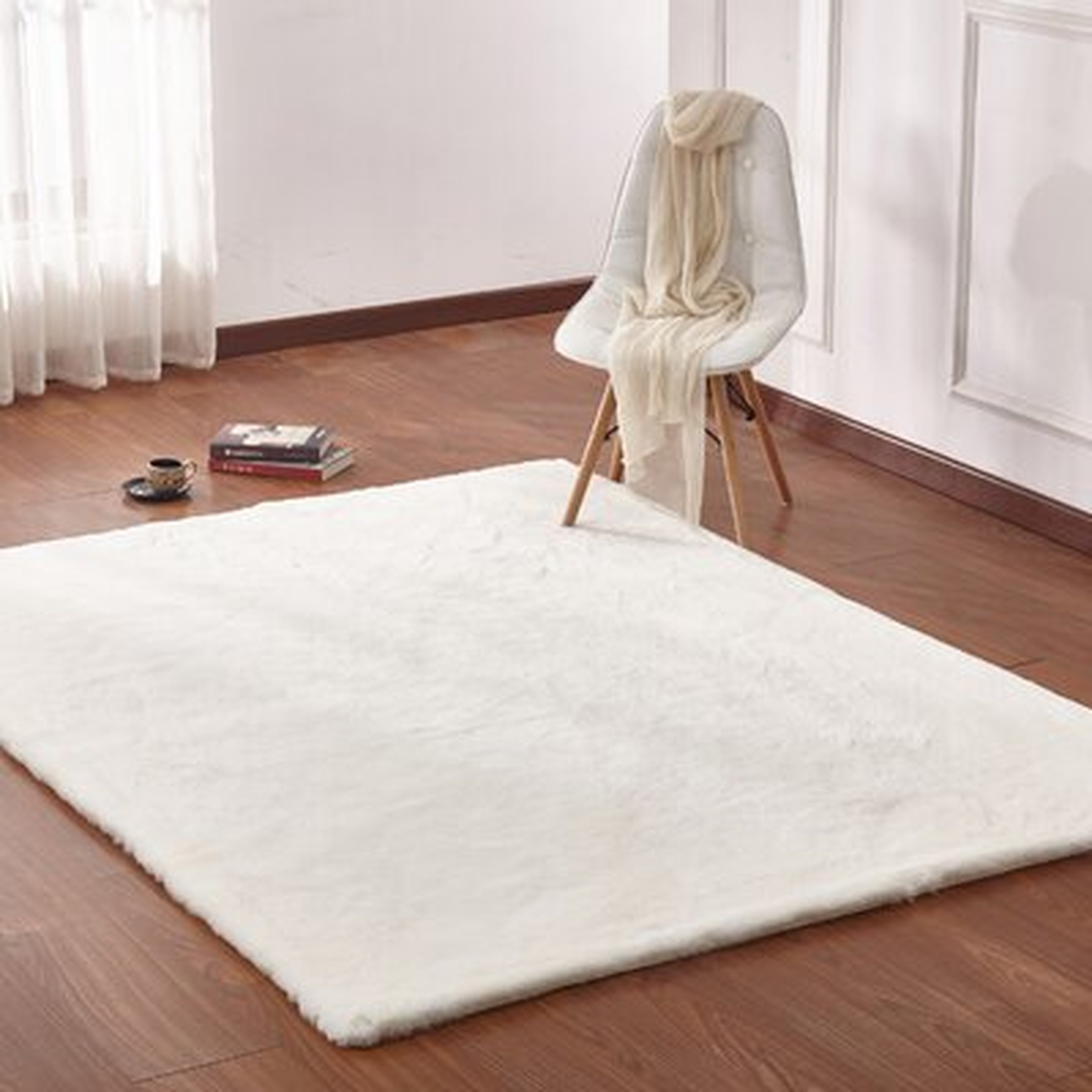 Loesch White Area Rug - Wayfair