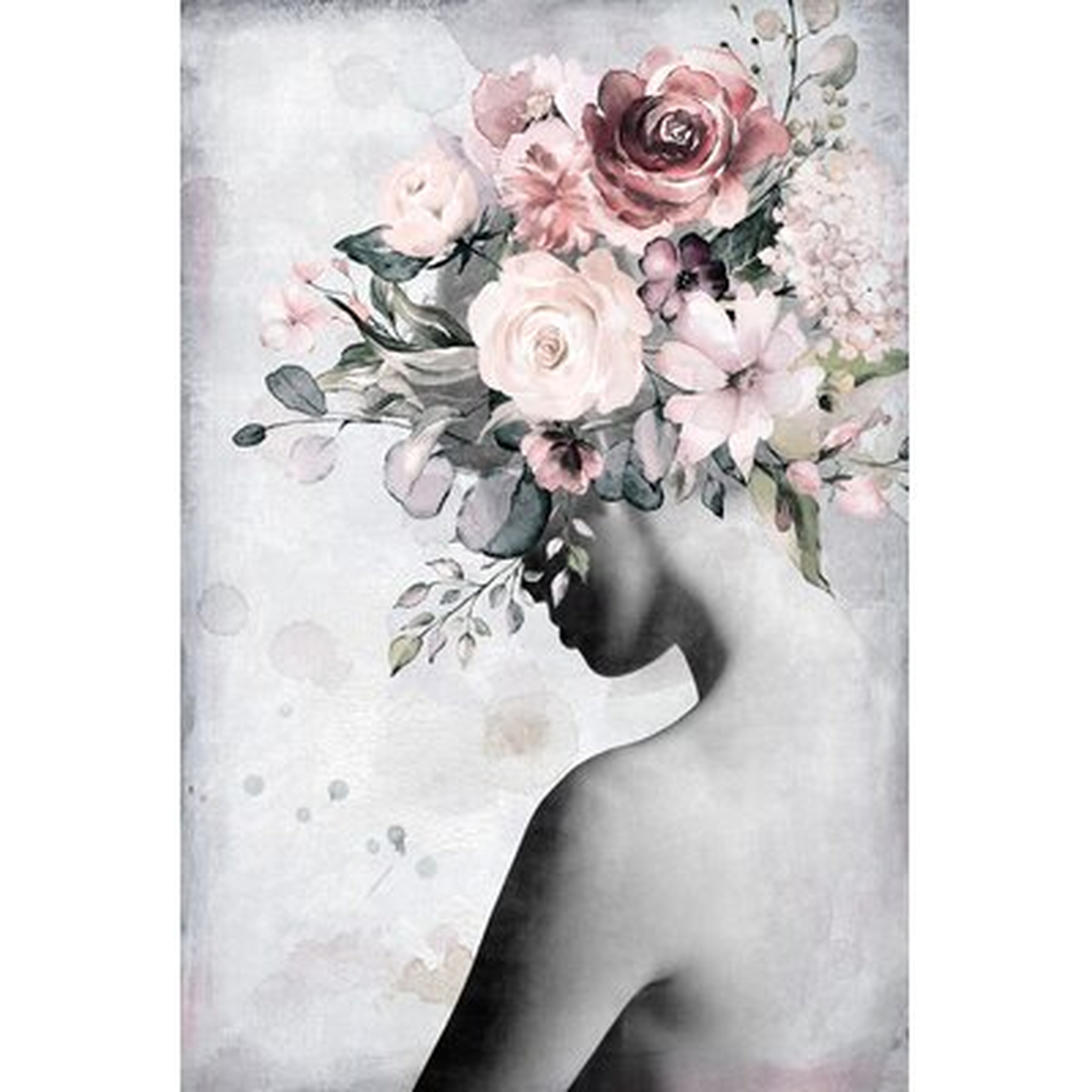 Fresh Floral Crown - Wrapped Canvas Print - Wayfair