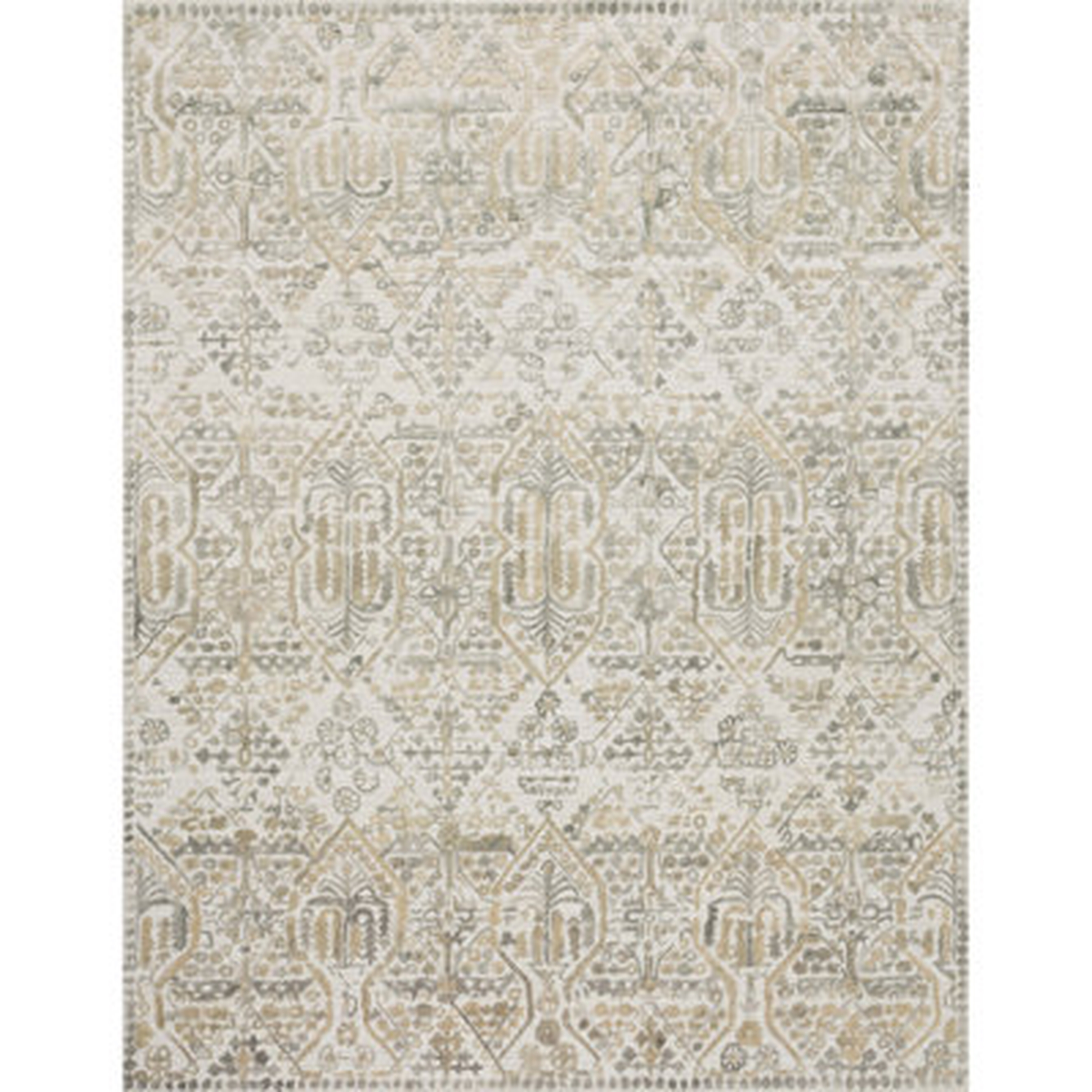EMM-04 Ivory, Natural 5''-6" X 8''-6" Size Rug - Wayfair