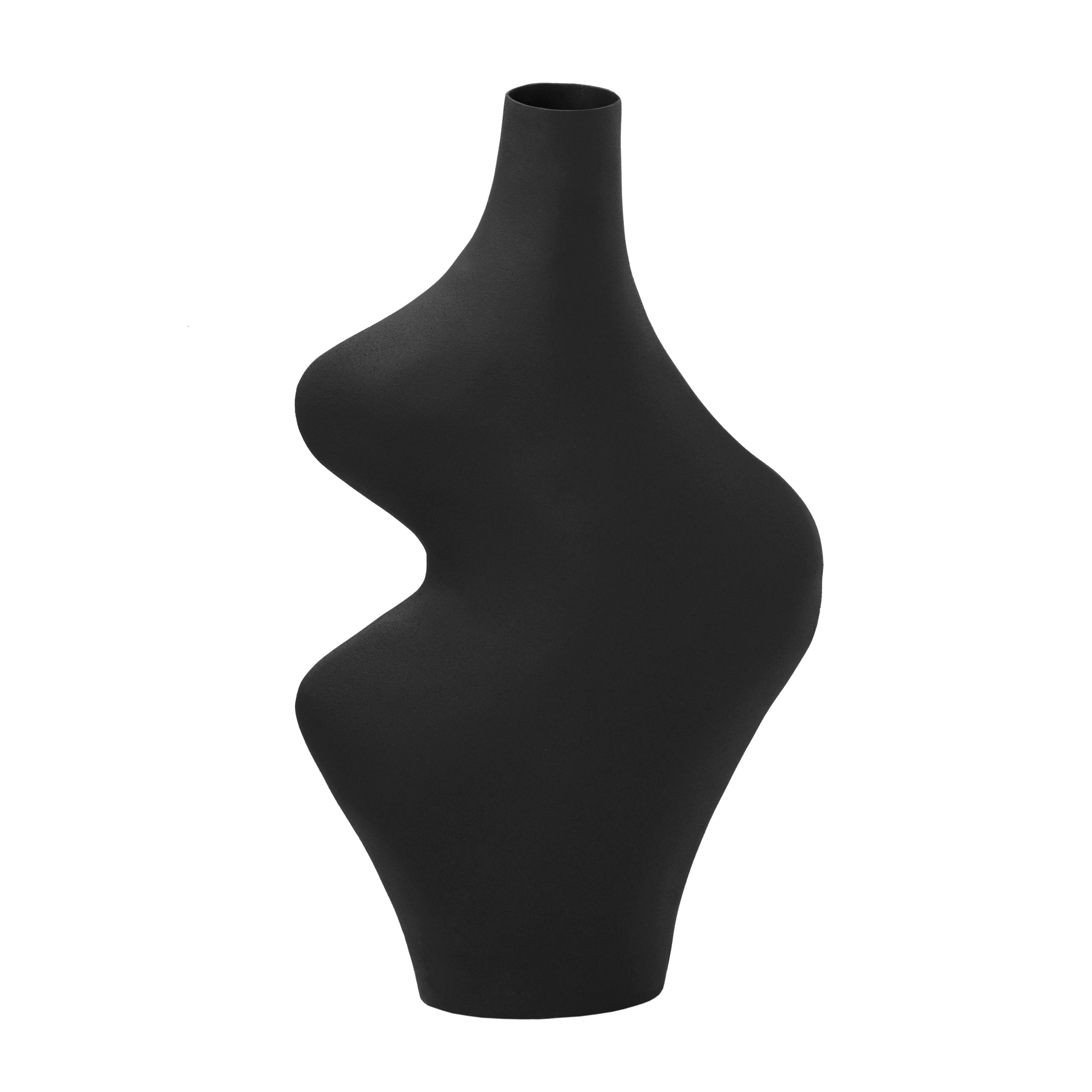 Tarri Black Steel Vase - TOV FURNITURE