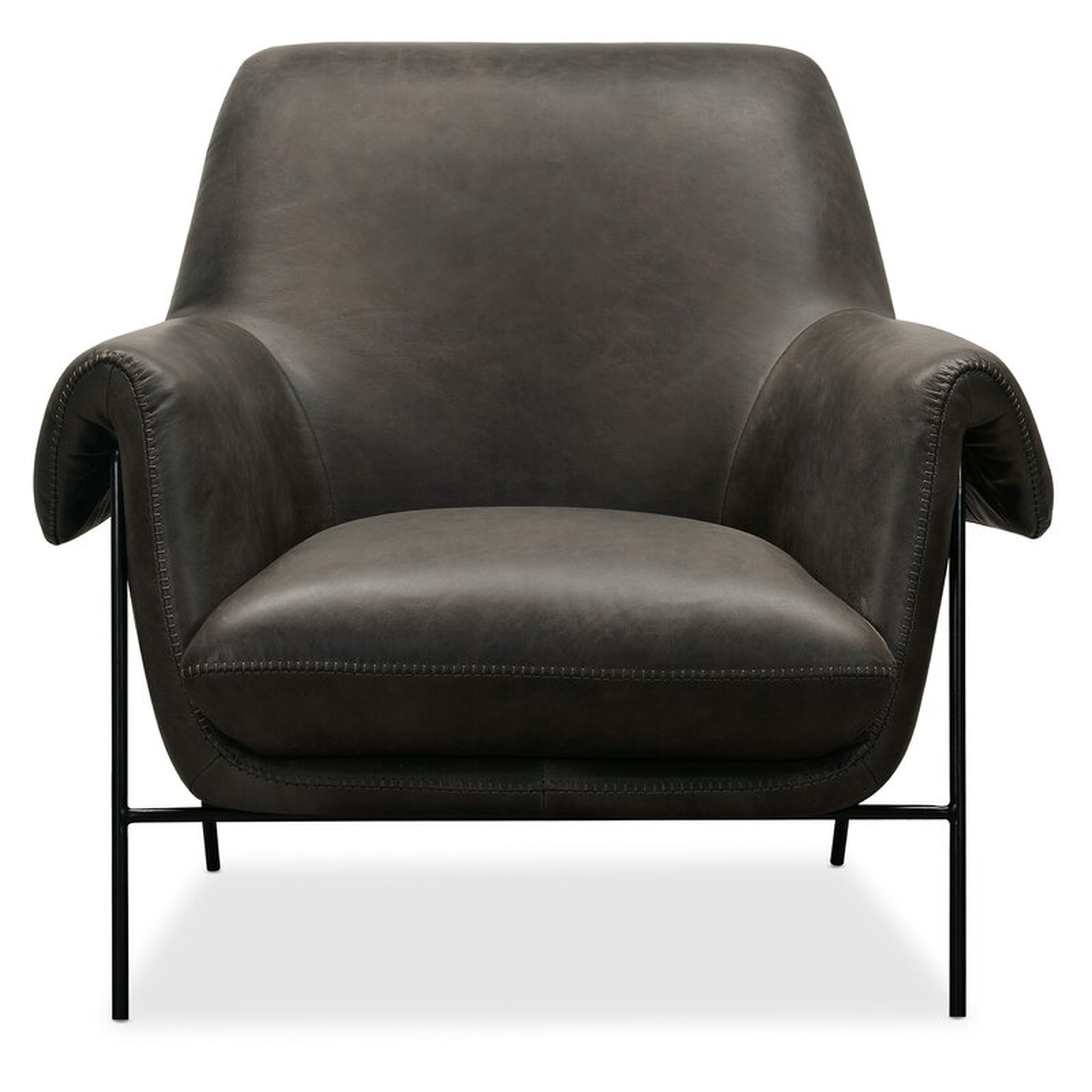 Hooker Furniture 35" W Top Grain Leather Club Chair - Perigold