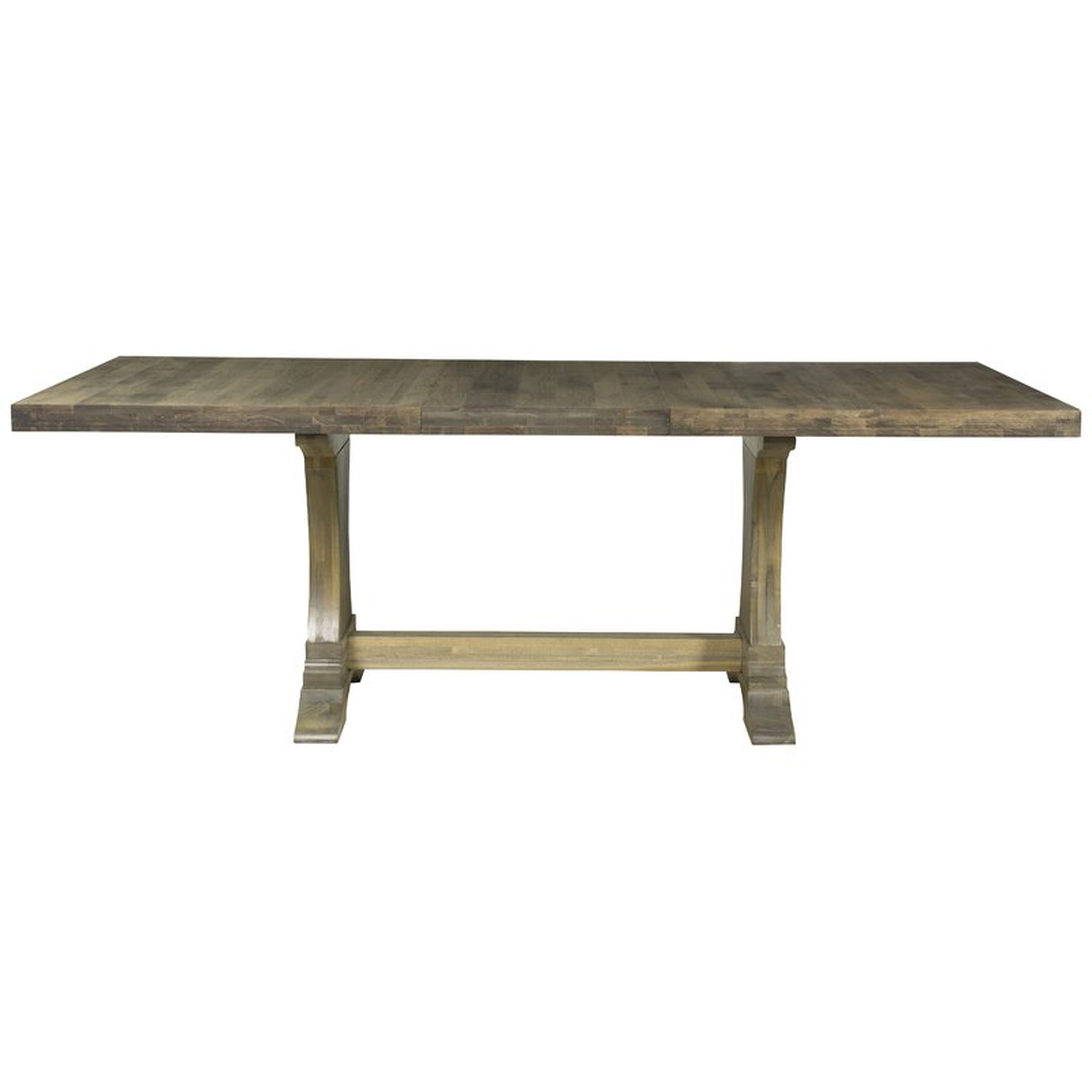 Cheshire Maple Dining Table Color: Distressed Flax, Size: 29.75" H x 96" W x 42" D - Perigold