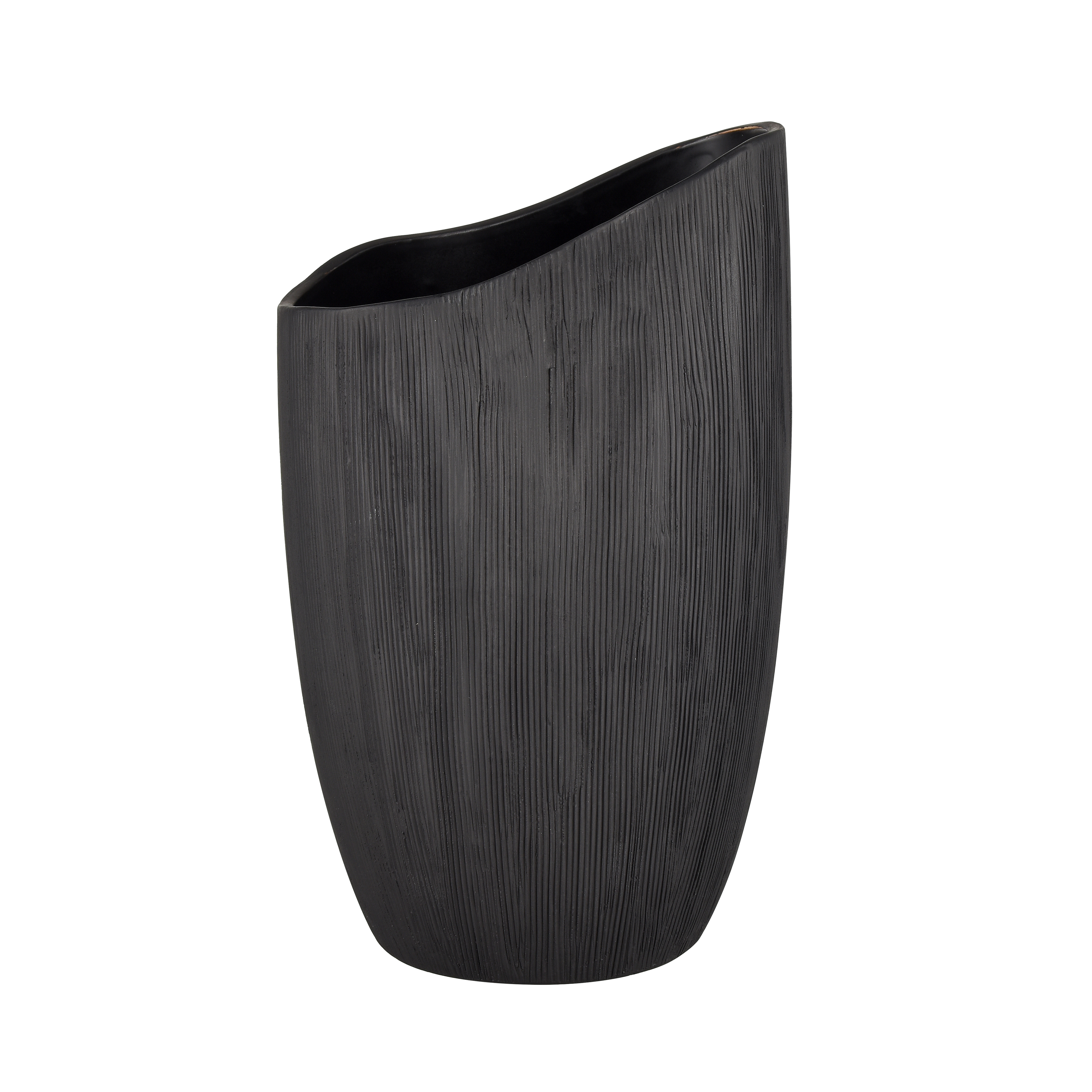 Scribing Vase - Black - Elk Home
