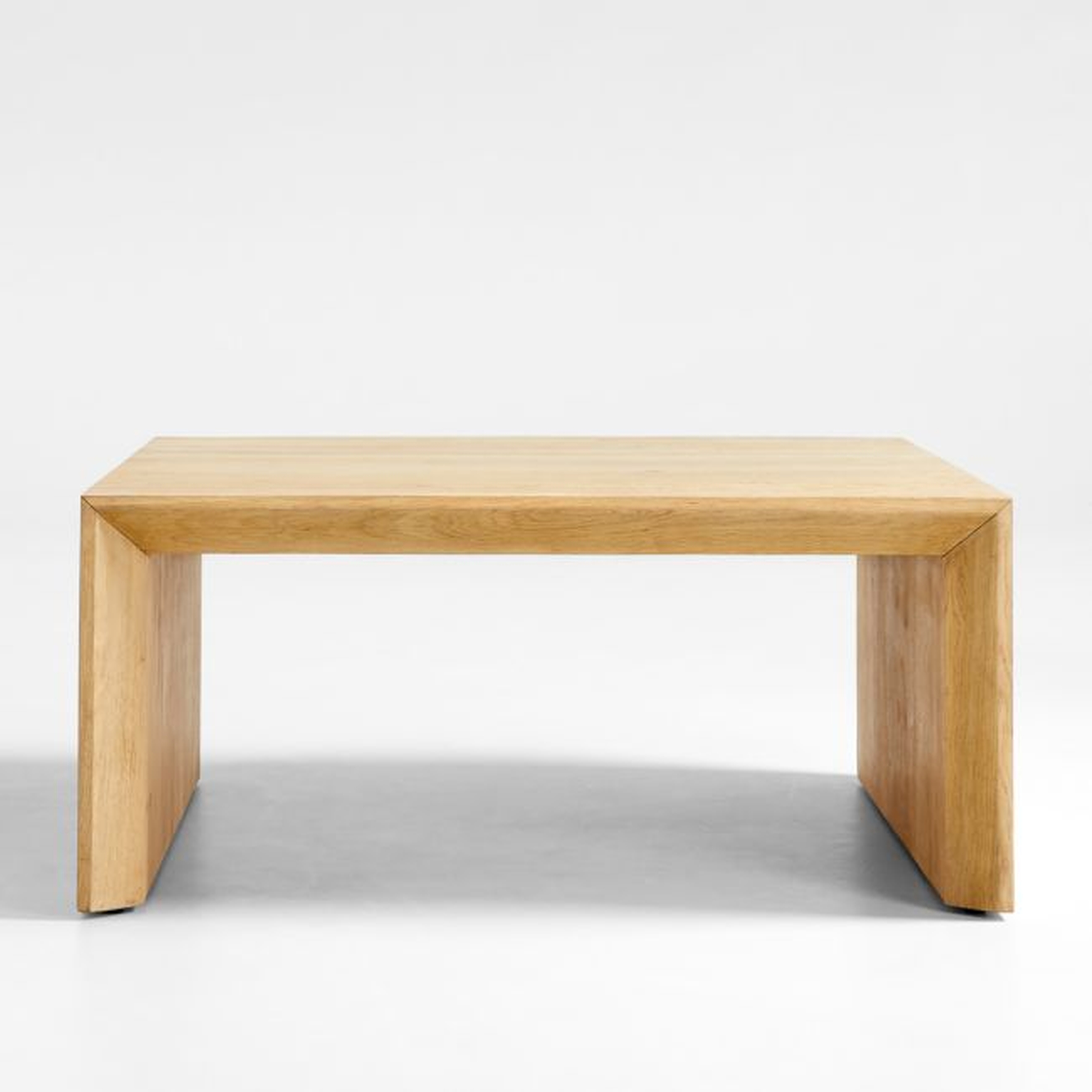 Baja Natural Oak Wood 40" Square Coffee Table - Crate and Barrel