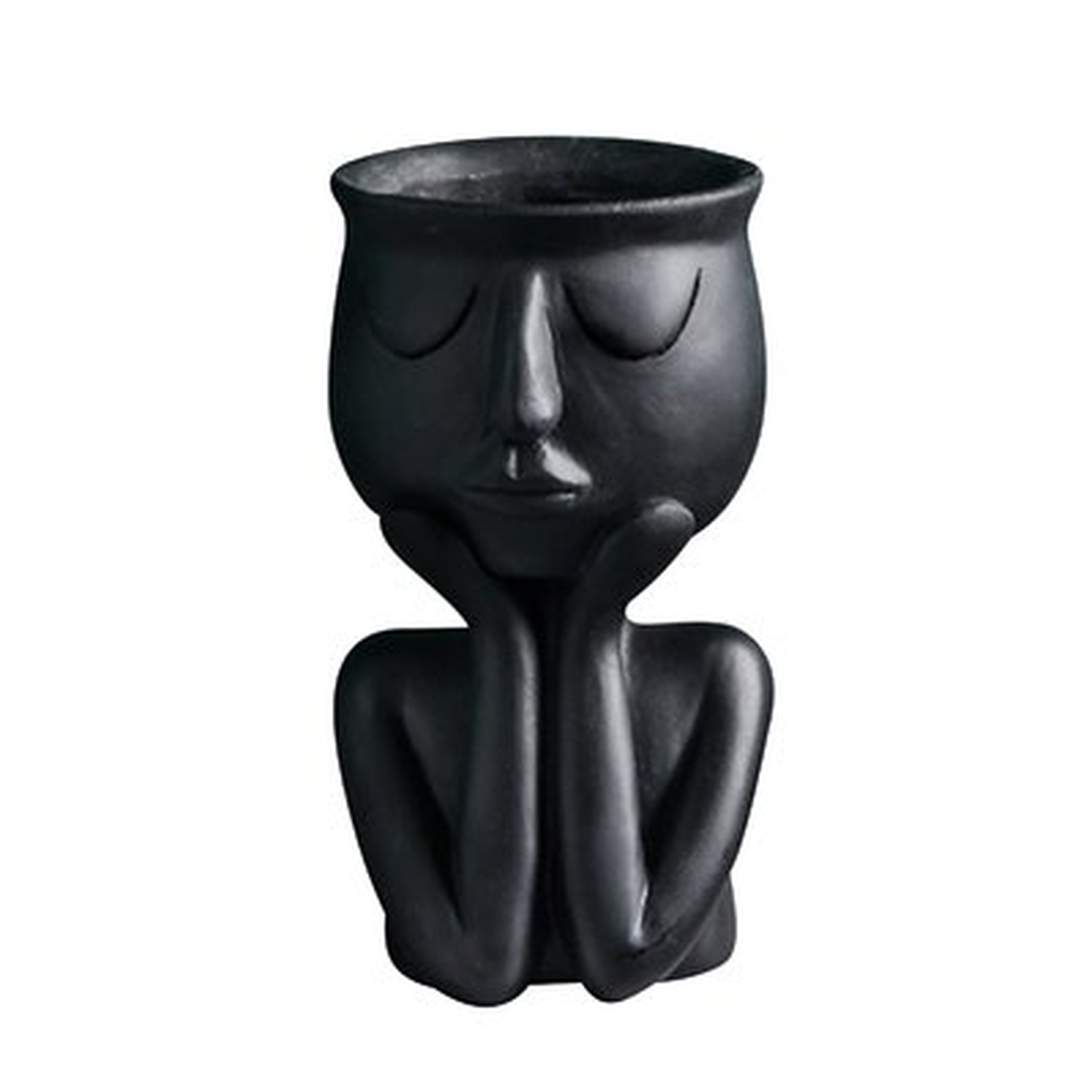 Human Think Face Ceramic Home Plants Flower Pot Vase Planter Tabletop Decoration - Wayfair