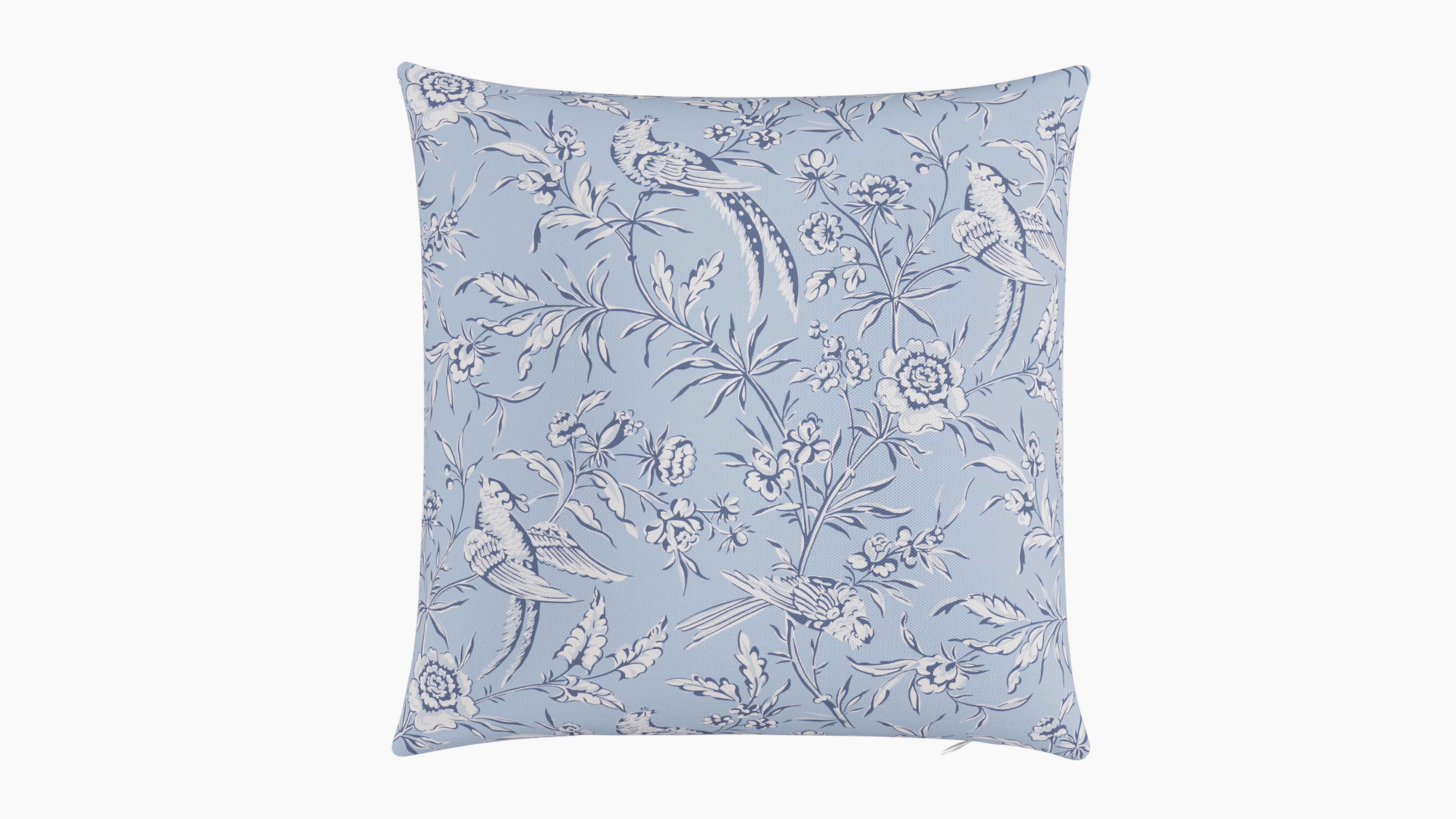 Throw Pillow 20", Blue Aviary, 20" x 20" - The Inside