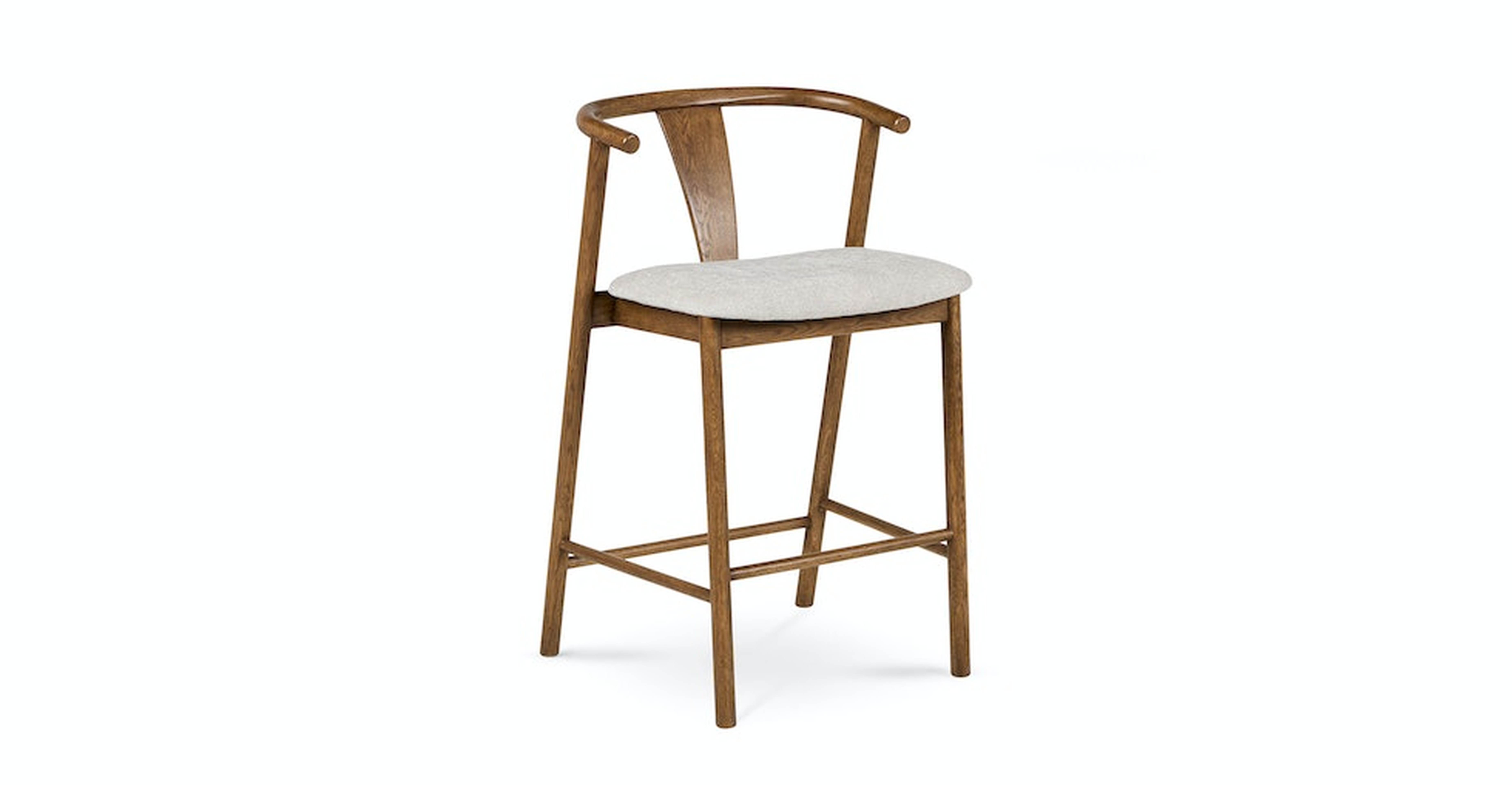 Fonra Counter Stool - Smoked Oak and Santolina Gray - Article