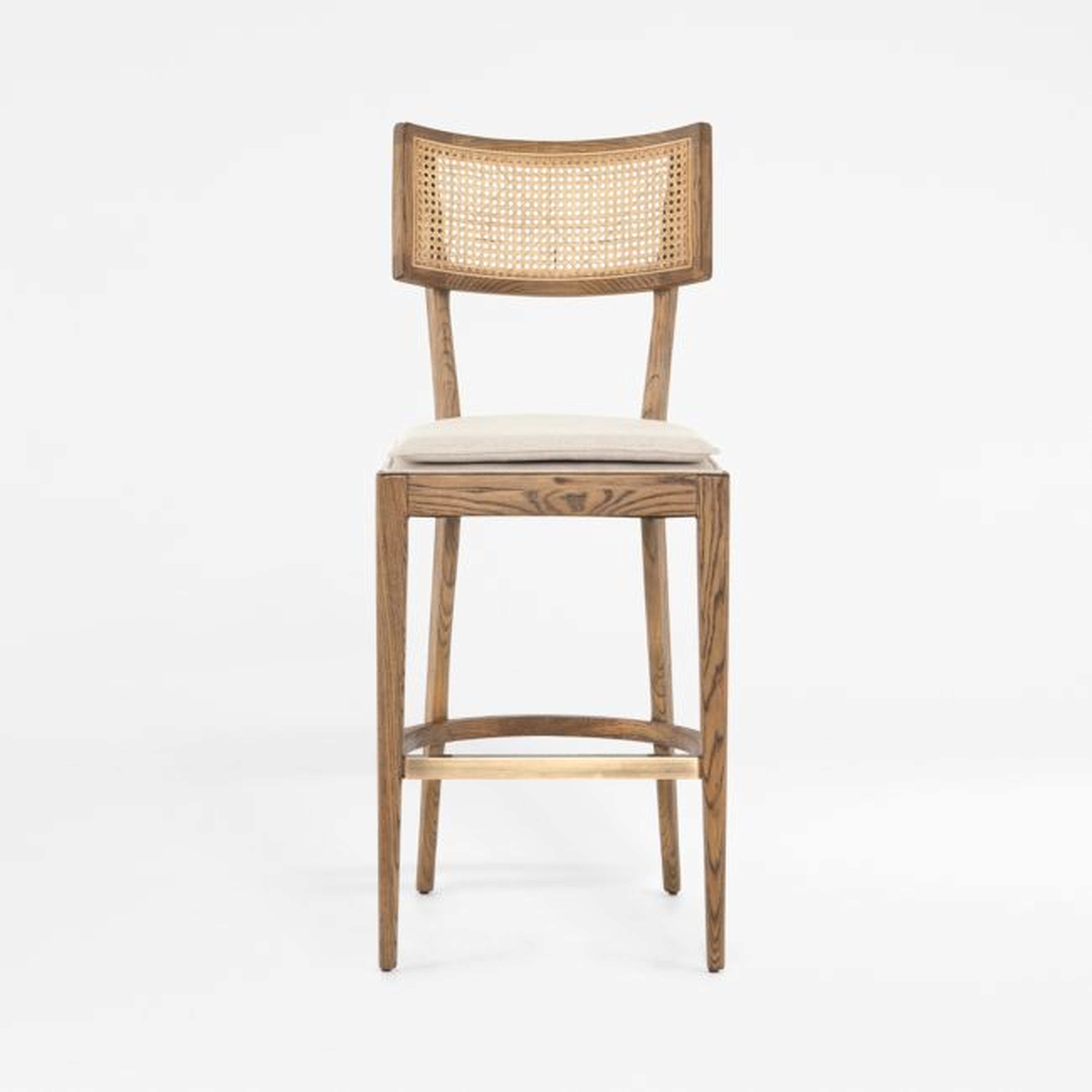 Libby Cane Counter Stool, Natural - Crate and Barrel