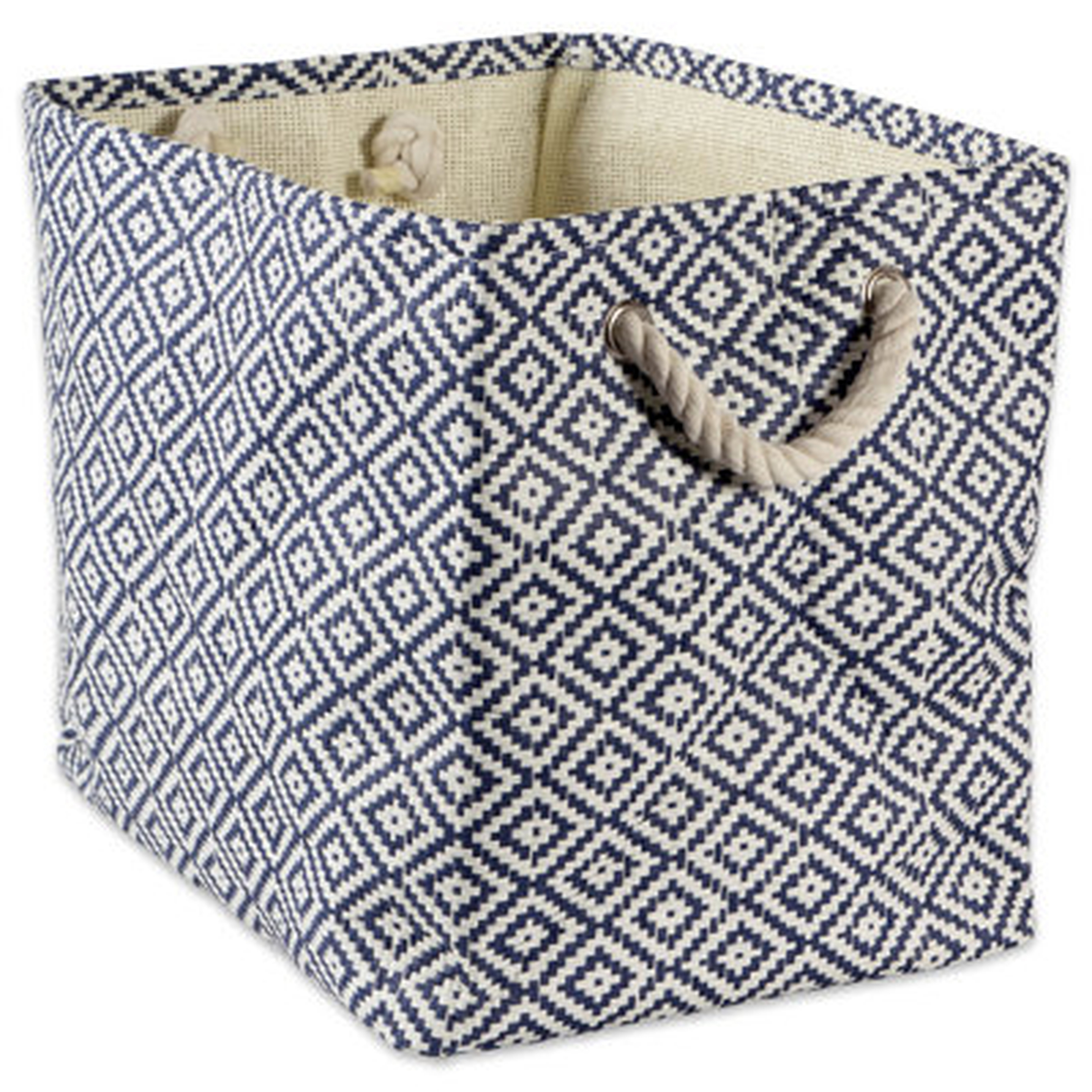 Angeleta Geo Diamond Fabric Bin - Wayfair