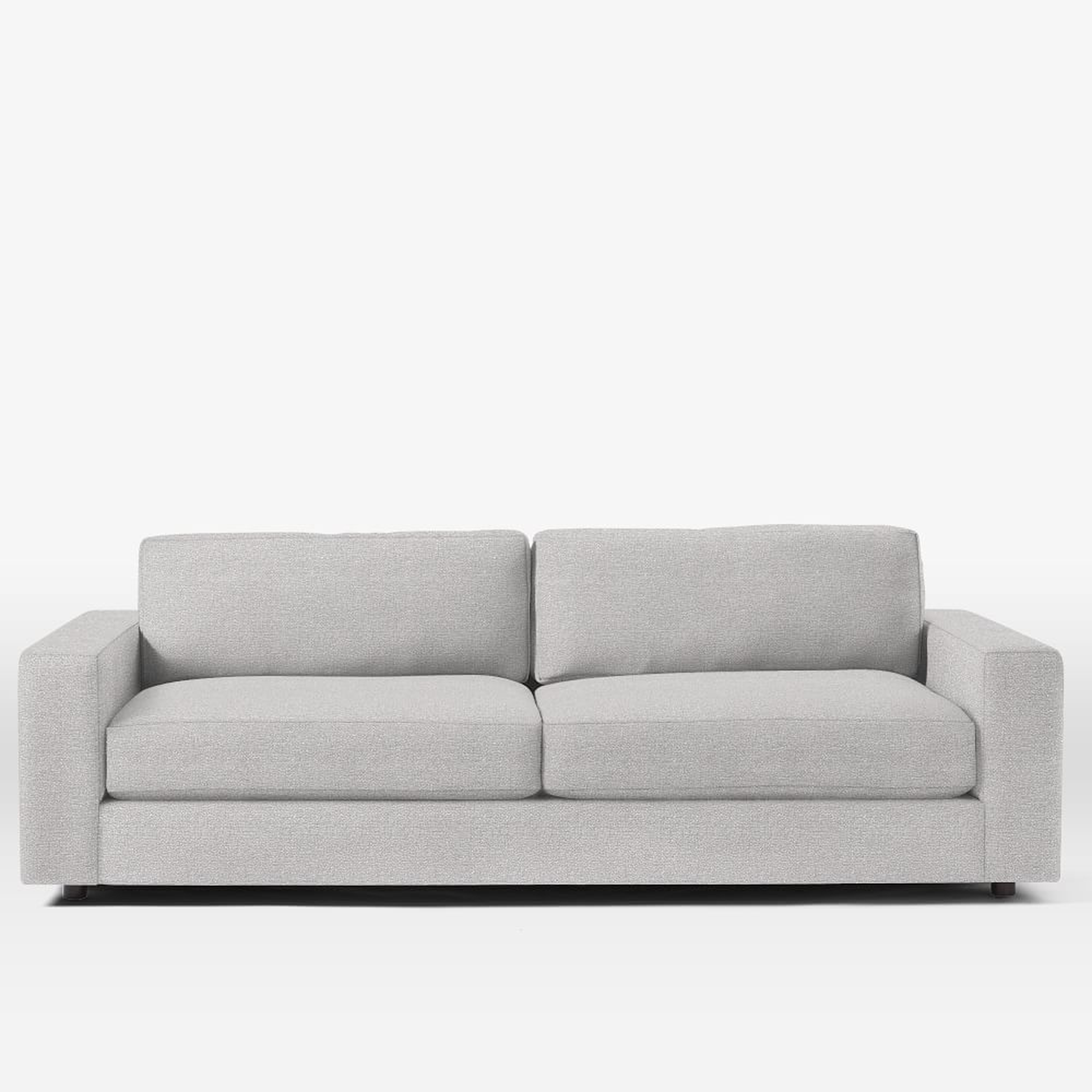 Urban 85" Sofa, Down Blend Fill, Chenille Tweed, Frost Gray - West Elm
