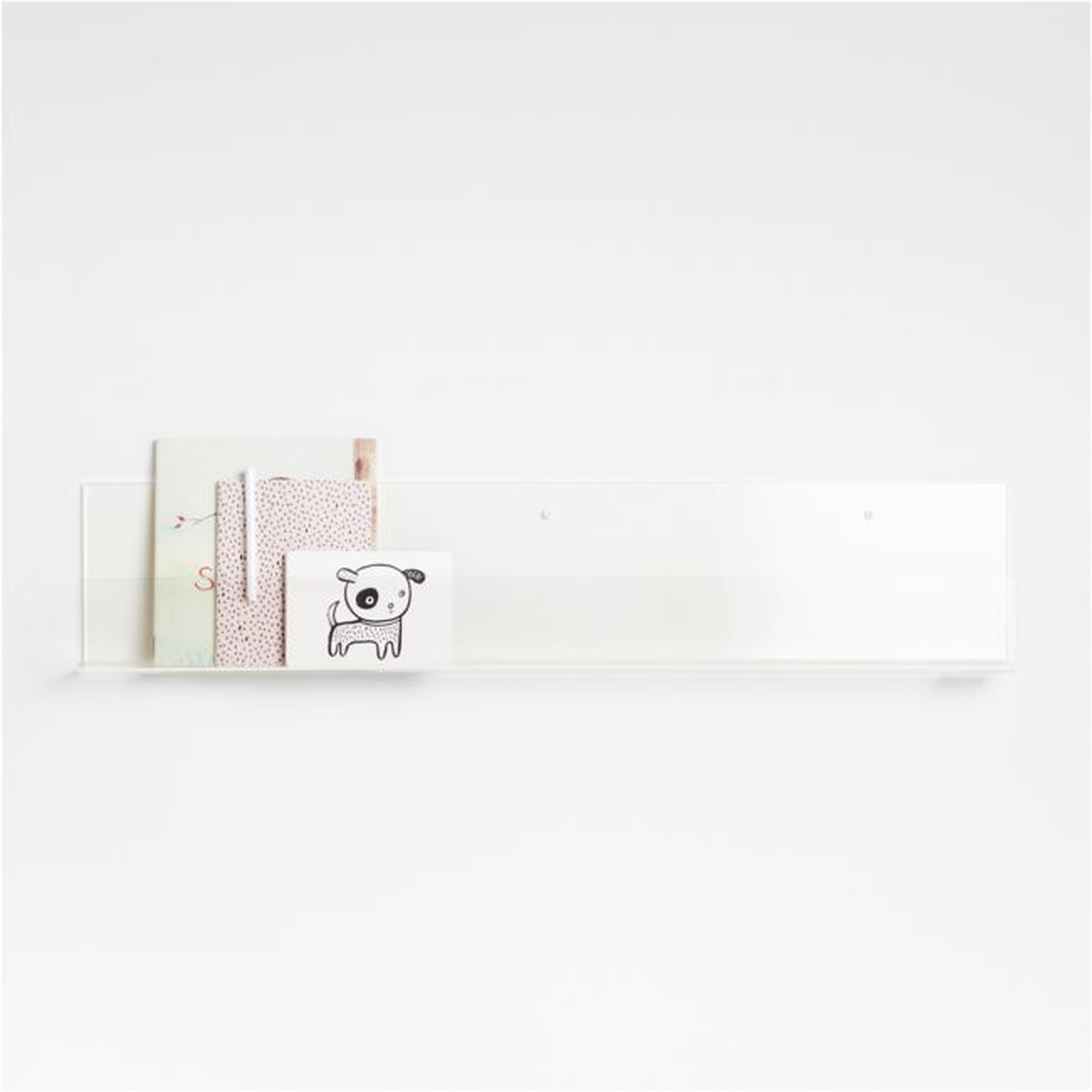 Now You See It Clear Acrylic Large Book Ledge - Crate & Kids