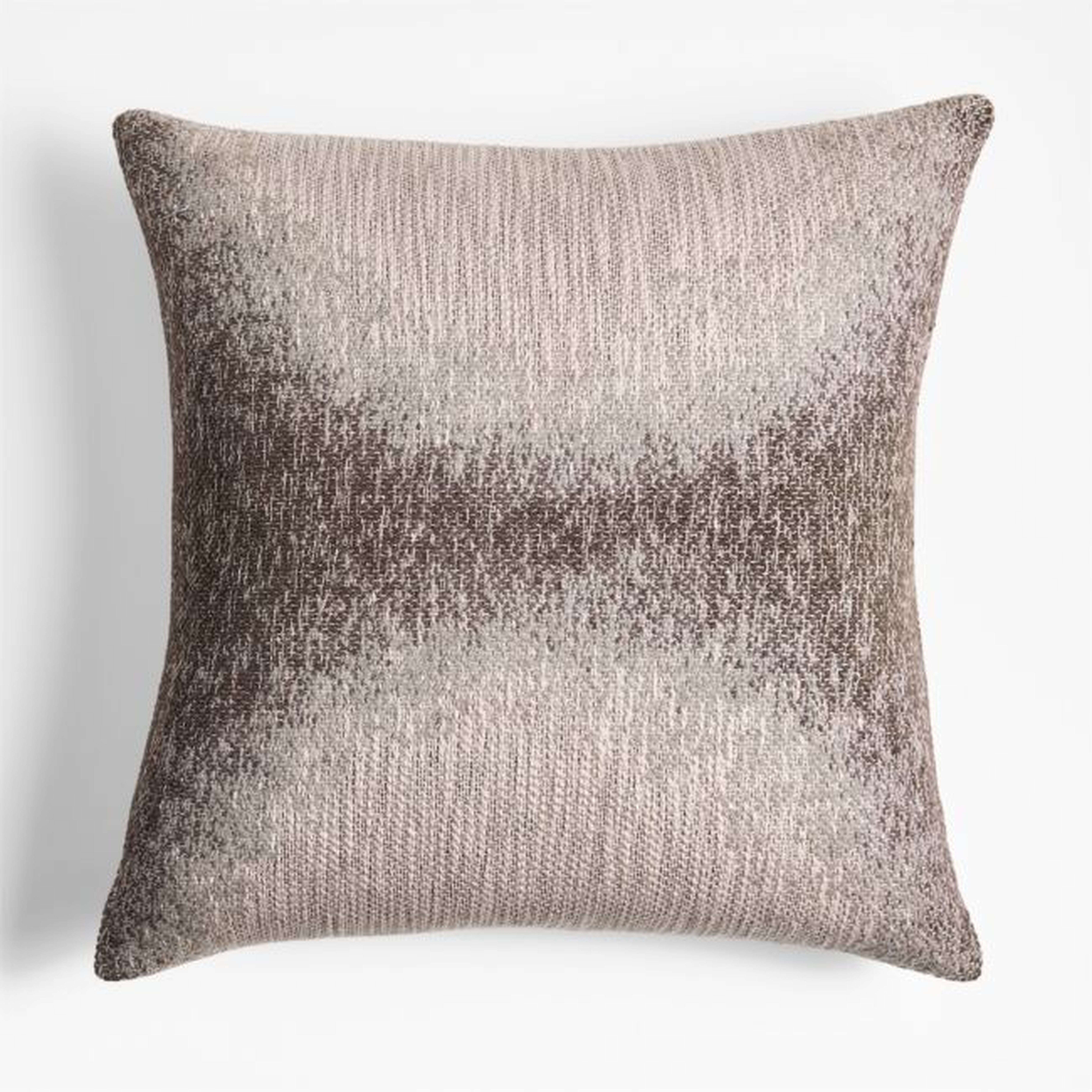 Onburu 23x23 Deep Brown Throw Pillow Cover - Crate and Barrel