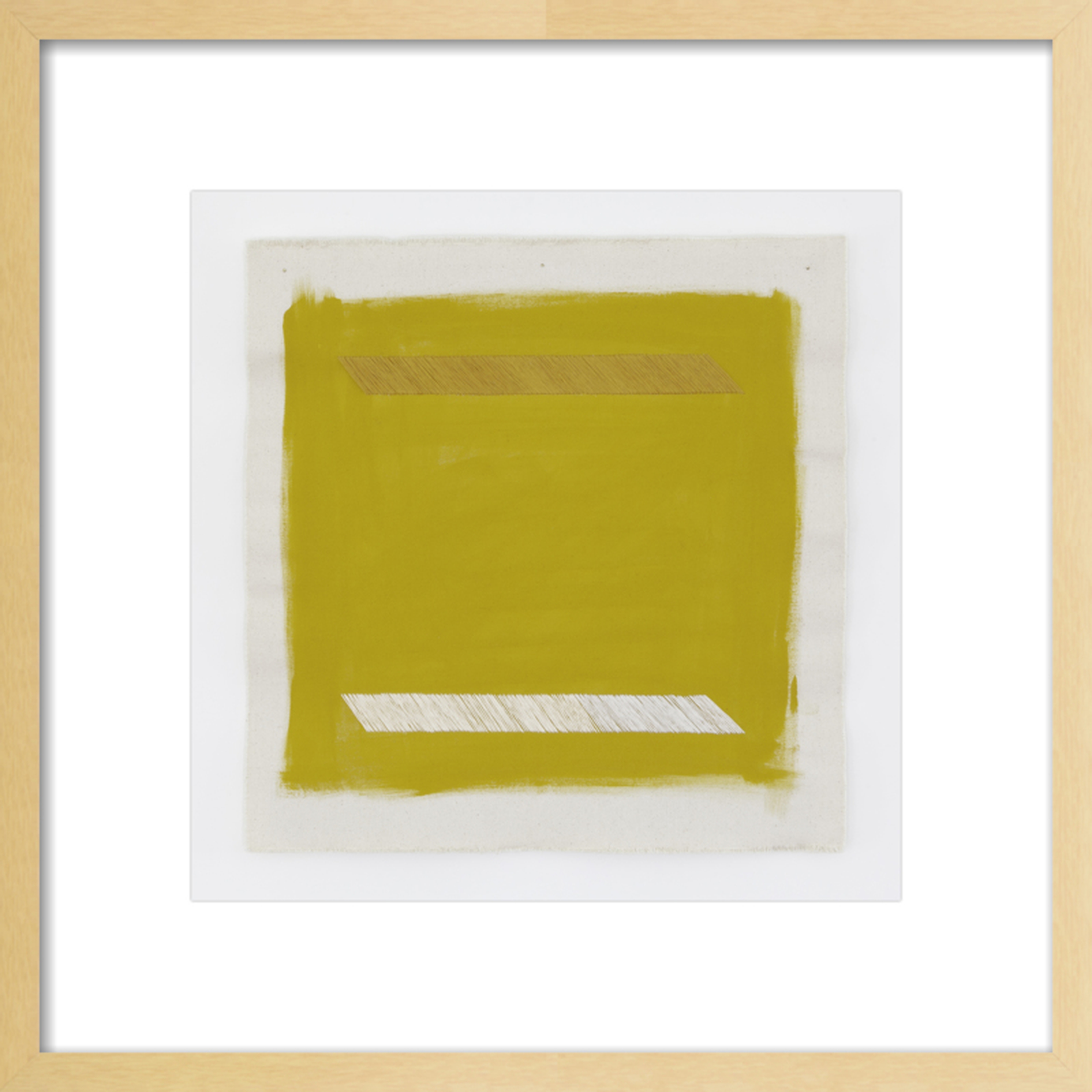 Gold Lion with Gold Parallel Lines by Emily Keating Snyder for Artfully Walls - Artfully Walls