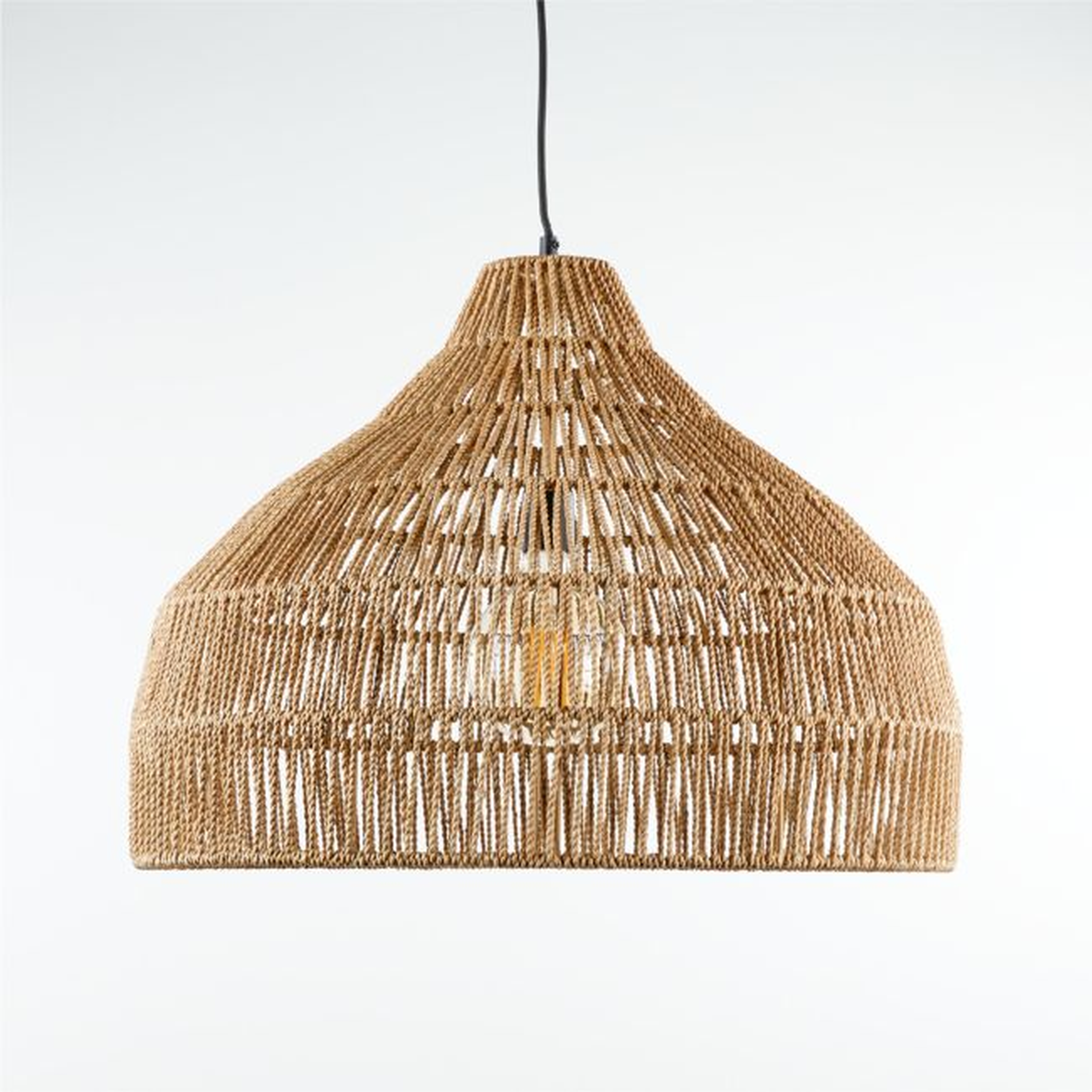 Cabo Large Woven Pendant Light - Crate and Barrel