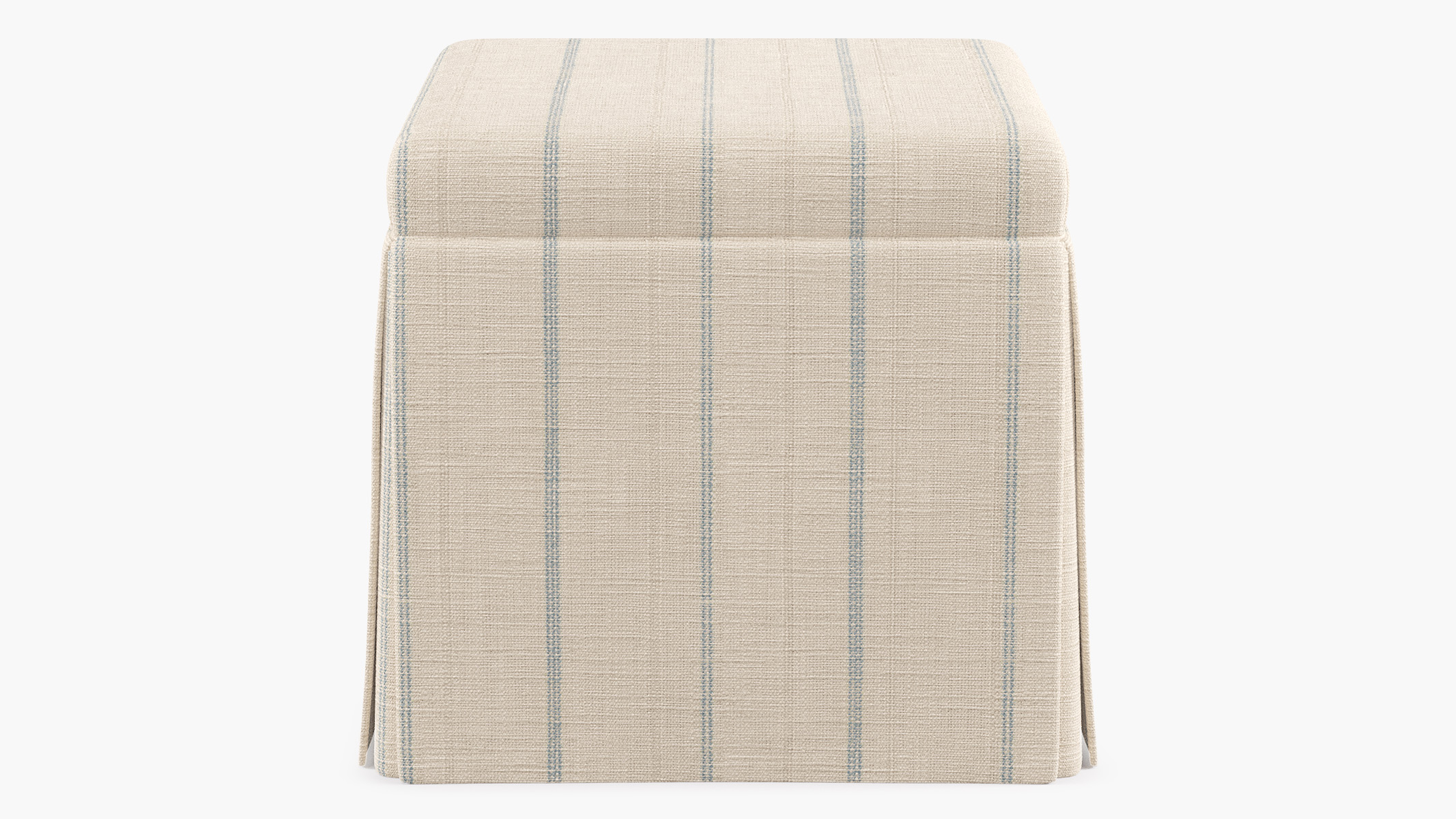 Skirted Storage Ottoman, Sky Fritz - The Inside