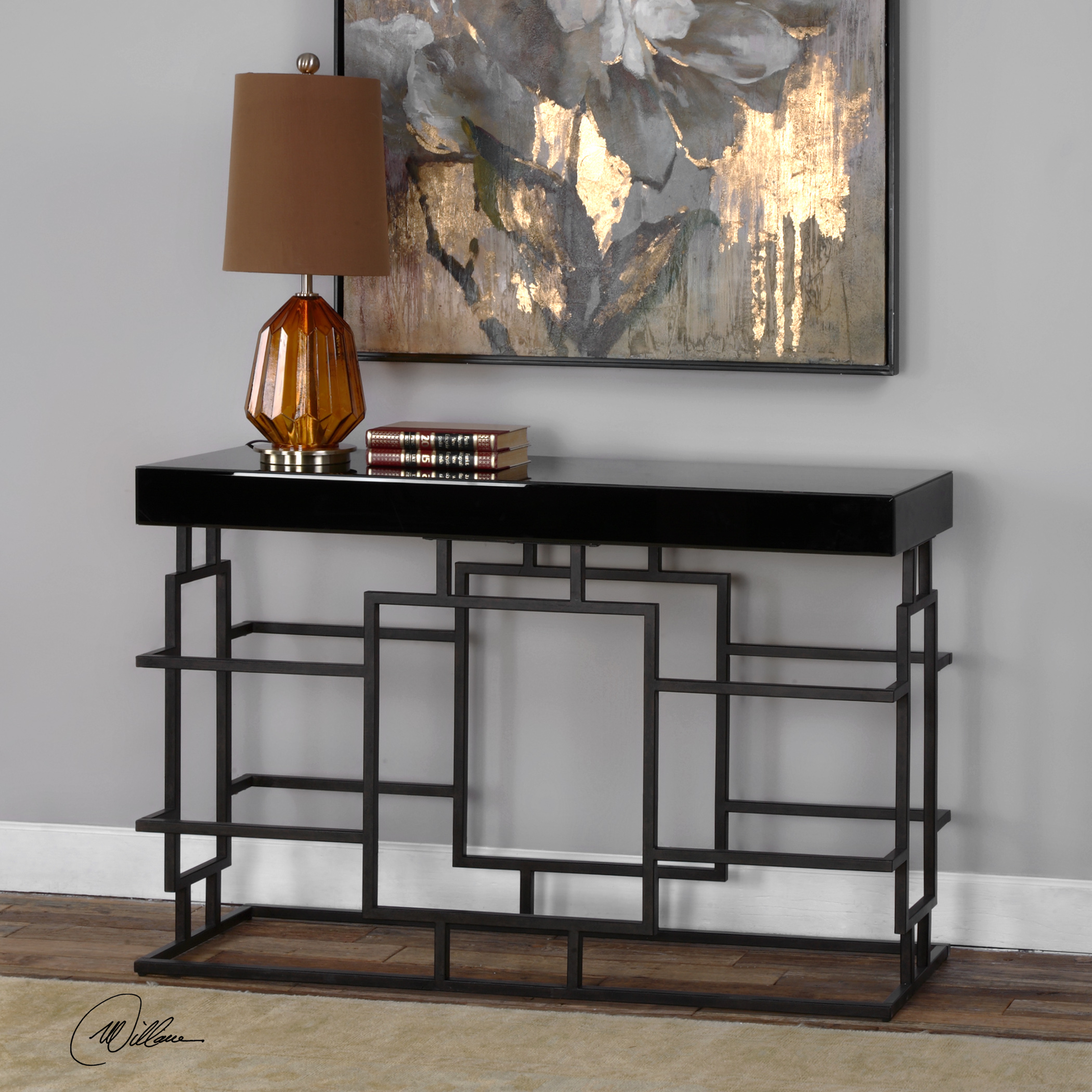 Andy Black Console Table - Hudsonhill Foundry