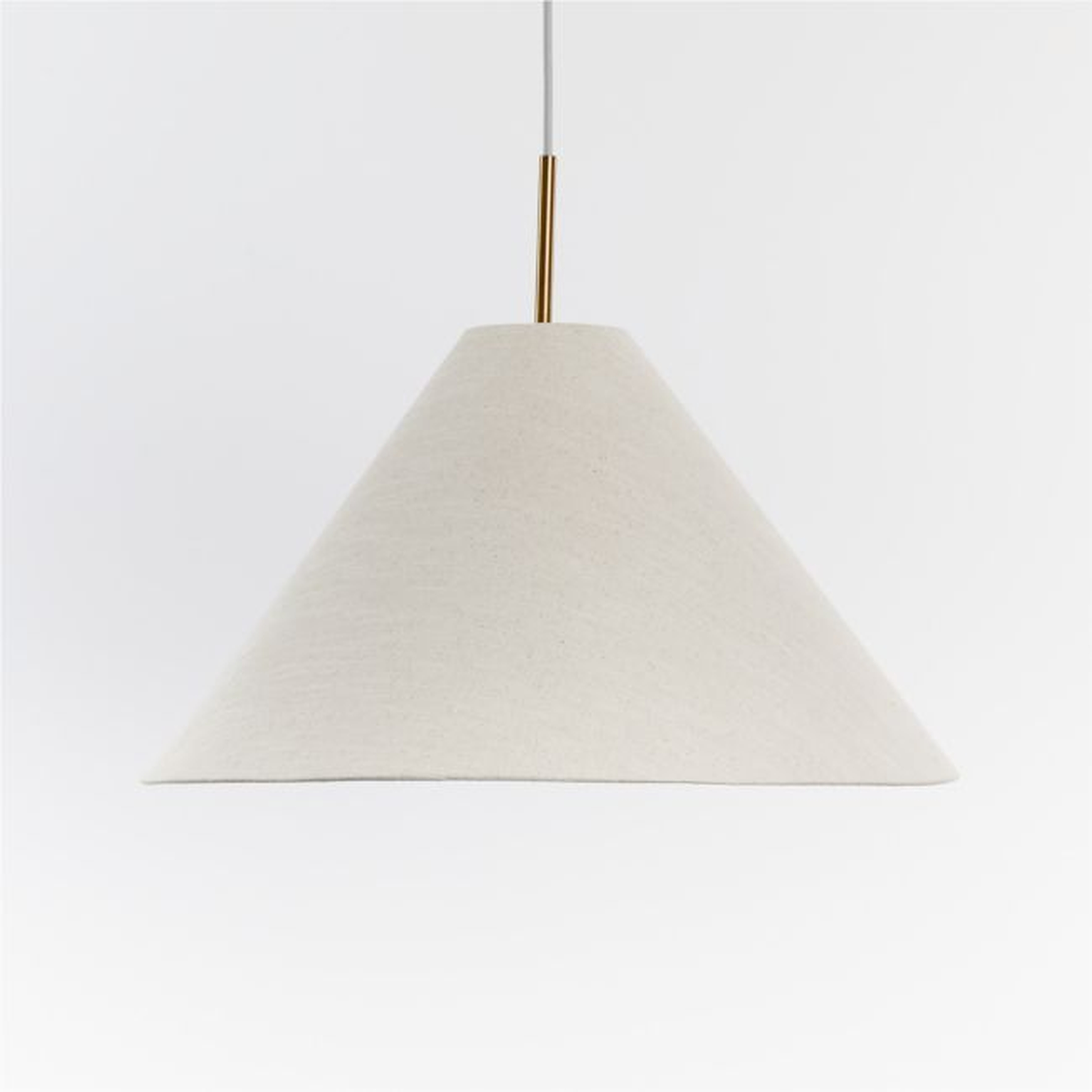 Arcinela 22" Conical Linen Pendant Light - Crate and Barrel