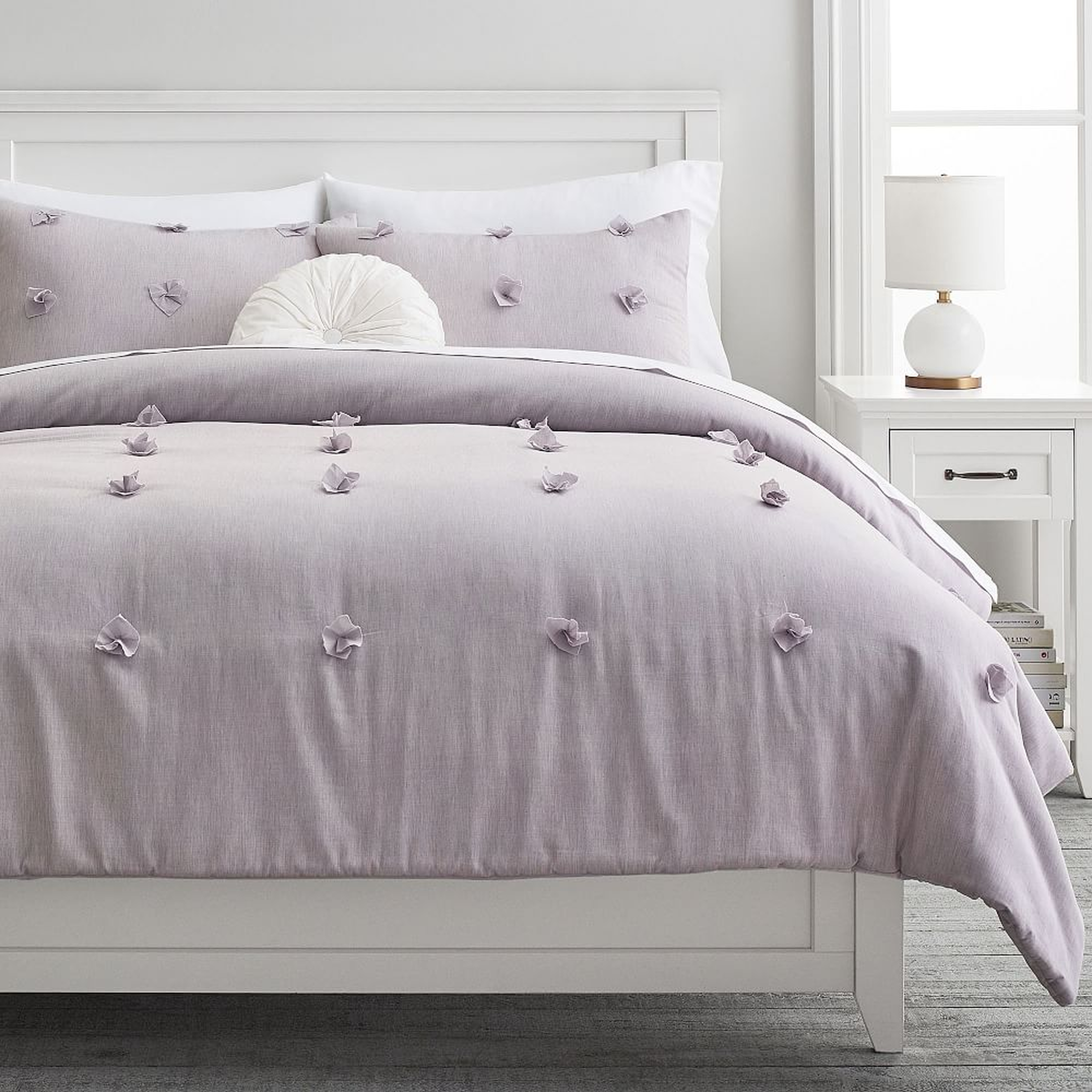 Plant Dyed Tufted Tencel Quilt, Twin/Twin XL, Plant Dyed Light Lavender - Pottery Barn Teen