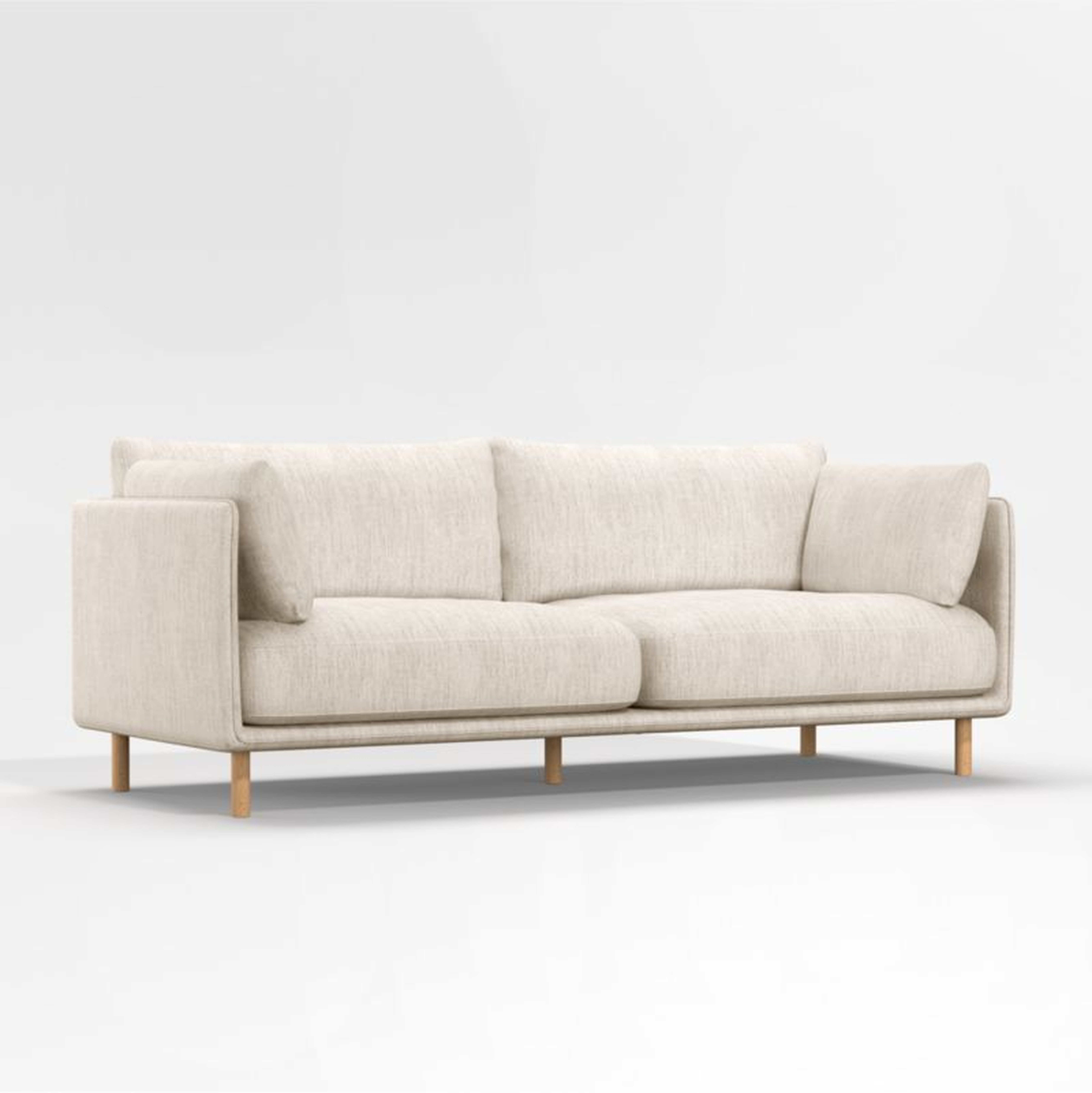 Wells Sofa with Natural Leg Finish - Crate and Barrel