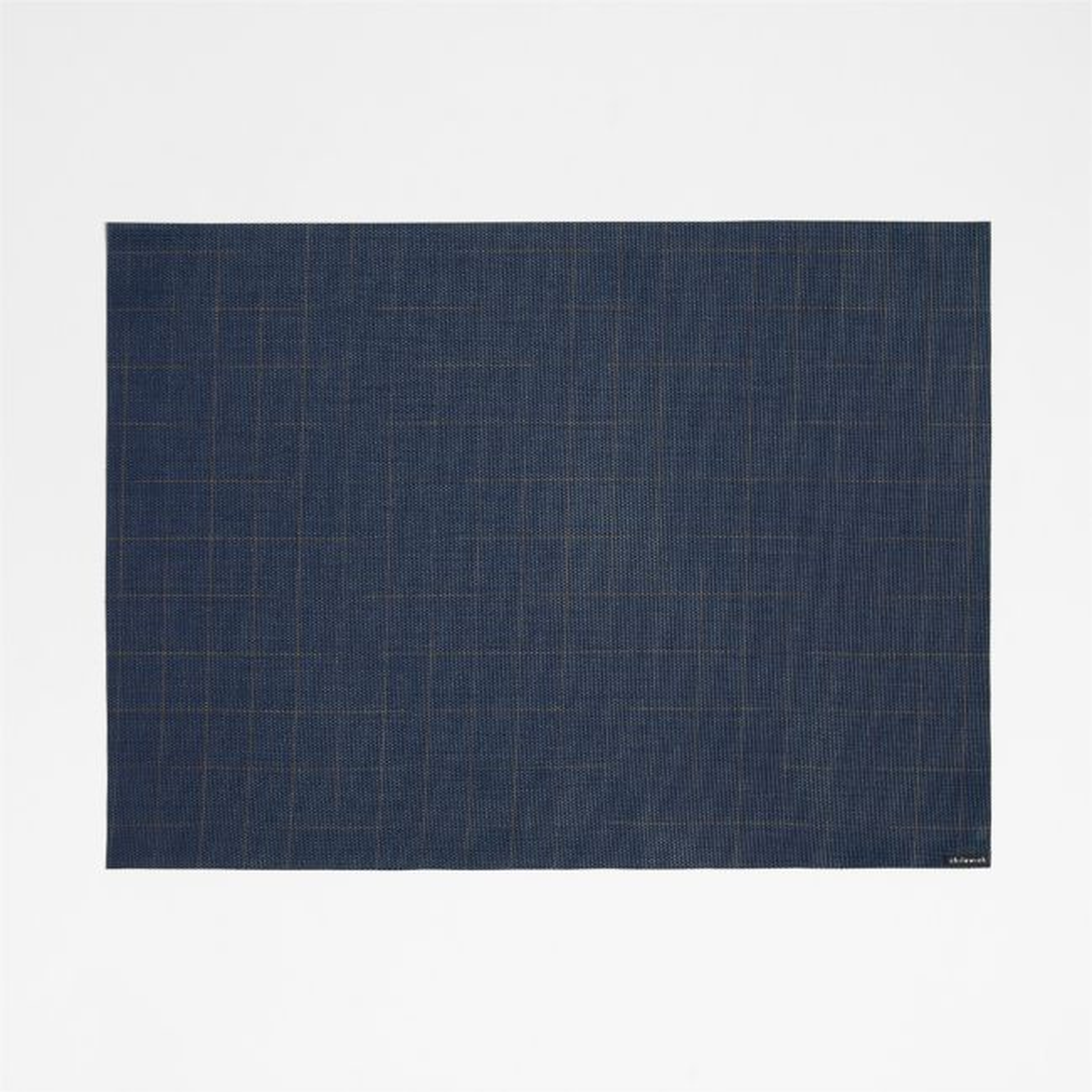 Chilewich ® Chase Rectangle Deep Indigo Placemat - Crate and Barrel