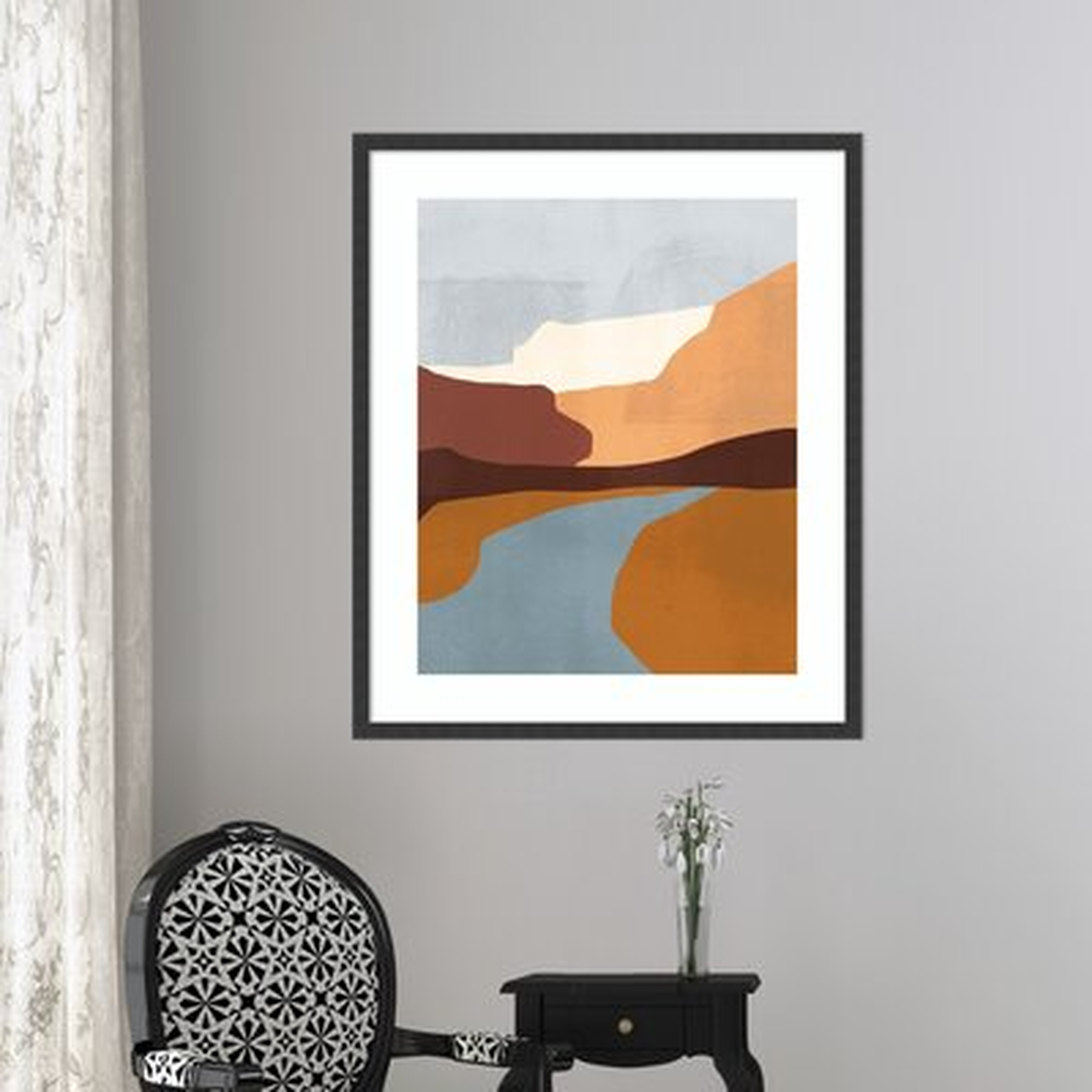 'Sedona Colorblock IV' by Victoria Borges - Picture Frame Print on Paper - AllModern
