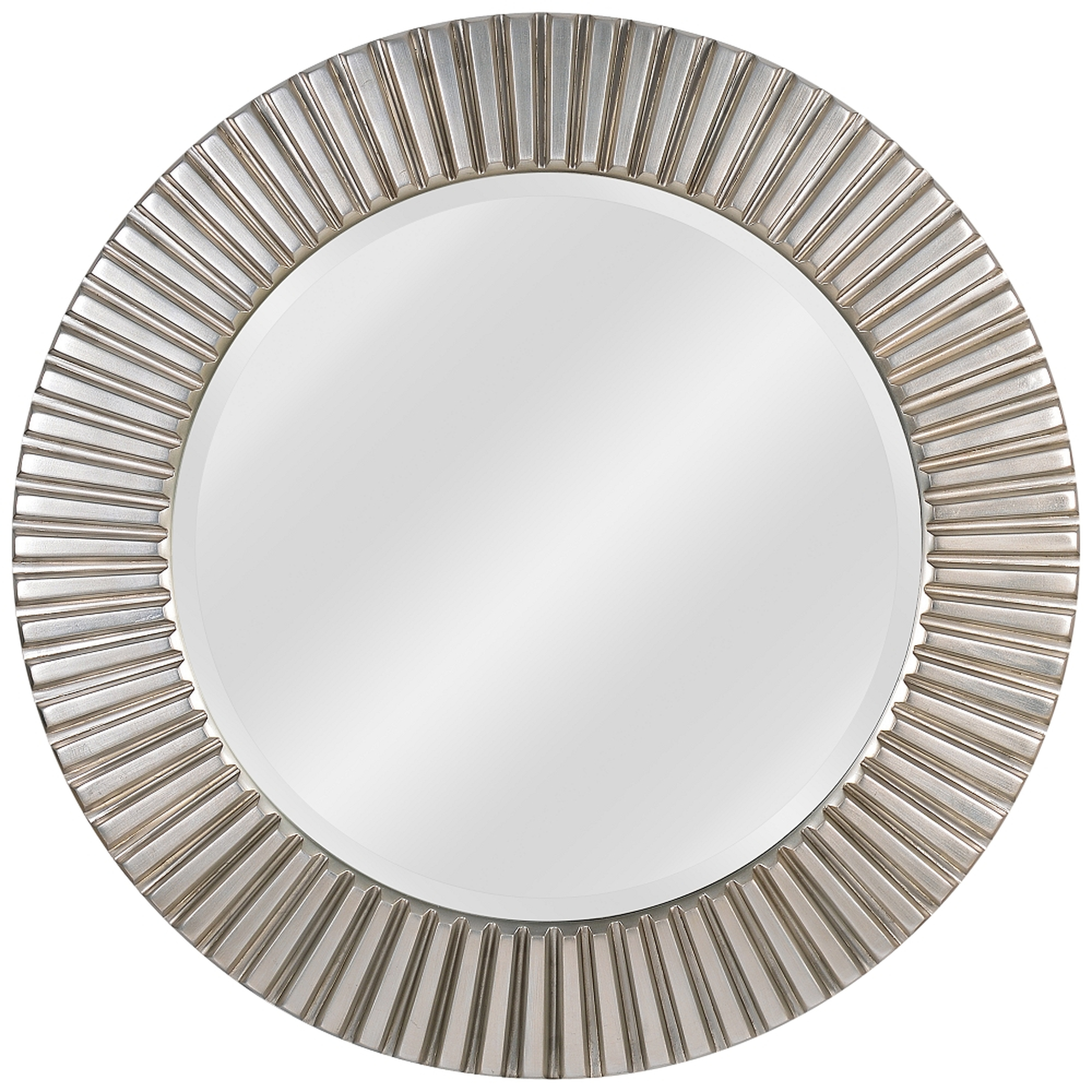 Kenroy Home North Beach Silver 34" Round Wall Mirror - Style # 62F06 - Lamps Plus