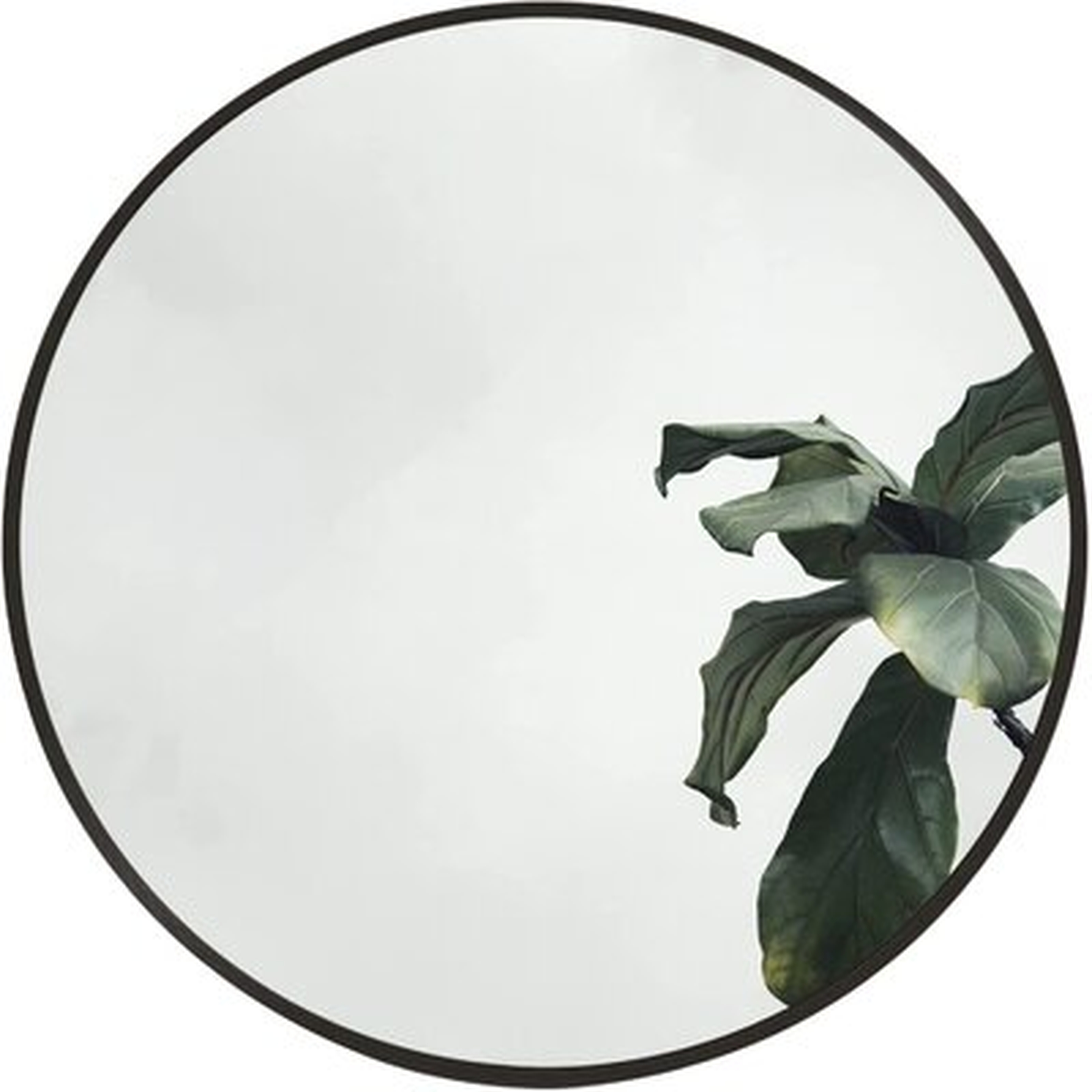 Black Circle Wall Mirror 36 Inch Round Wall Mirror For Entryways, Washrooms, Living Rooms And More (Black, 36") - Wayfair