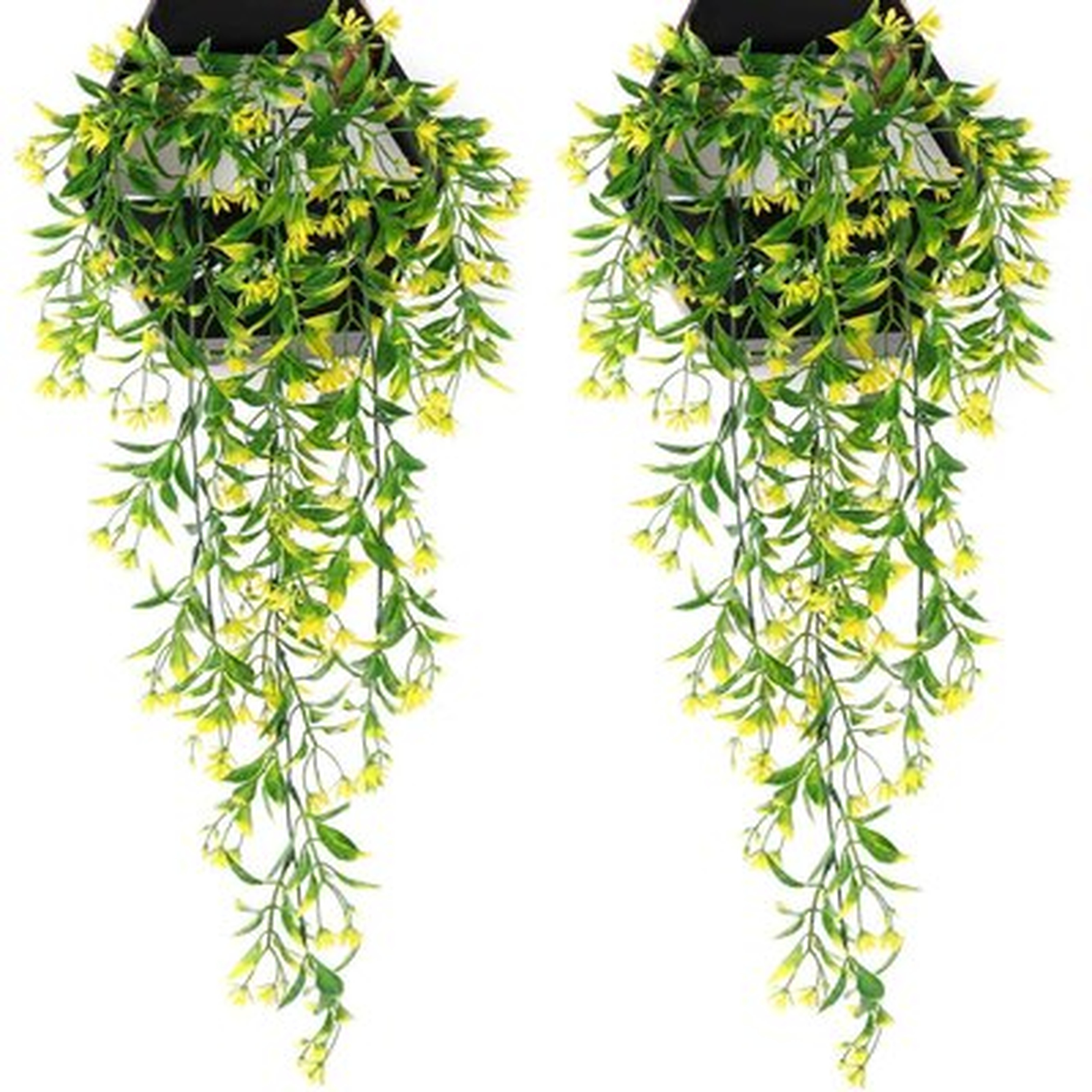 Fake Vines Hanging Plants, Artificial Vine Ivy For Bedroom Wall Decor With Leaves Flowers, Plastic Grass Garland Home Garden Outdoor Window Box Indoor Party Wedding DIY Decorations - Wayfair