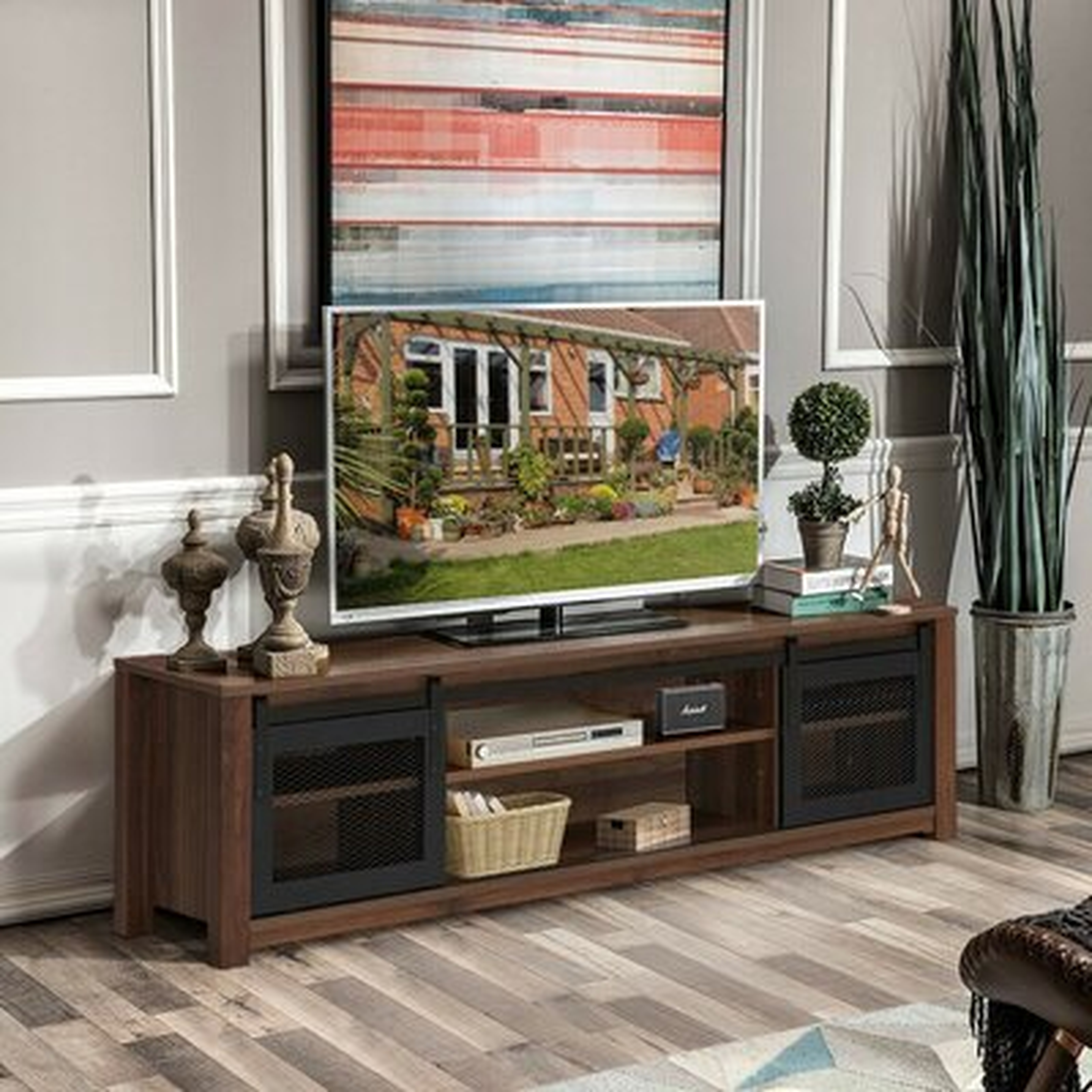 TV Stand Entertainment Center For TV's Up To 65" -Coffee - Wayfair