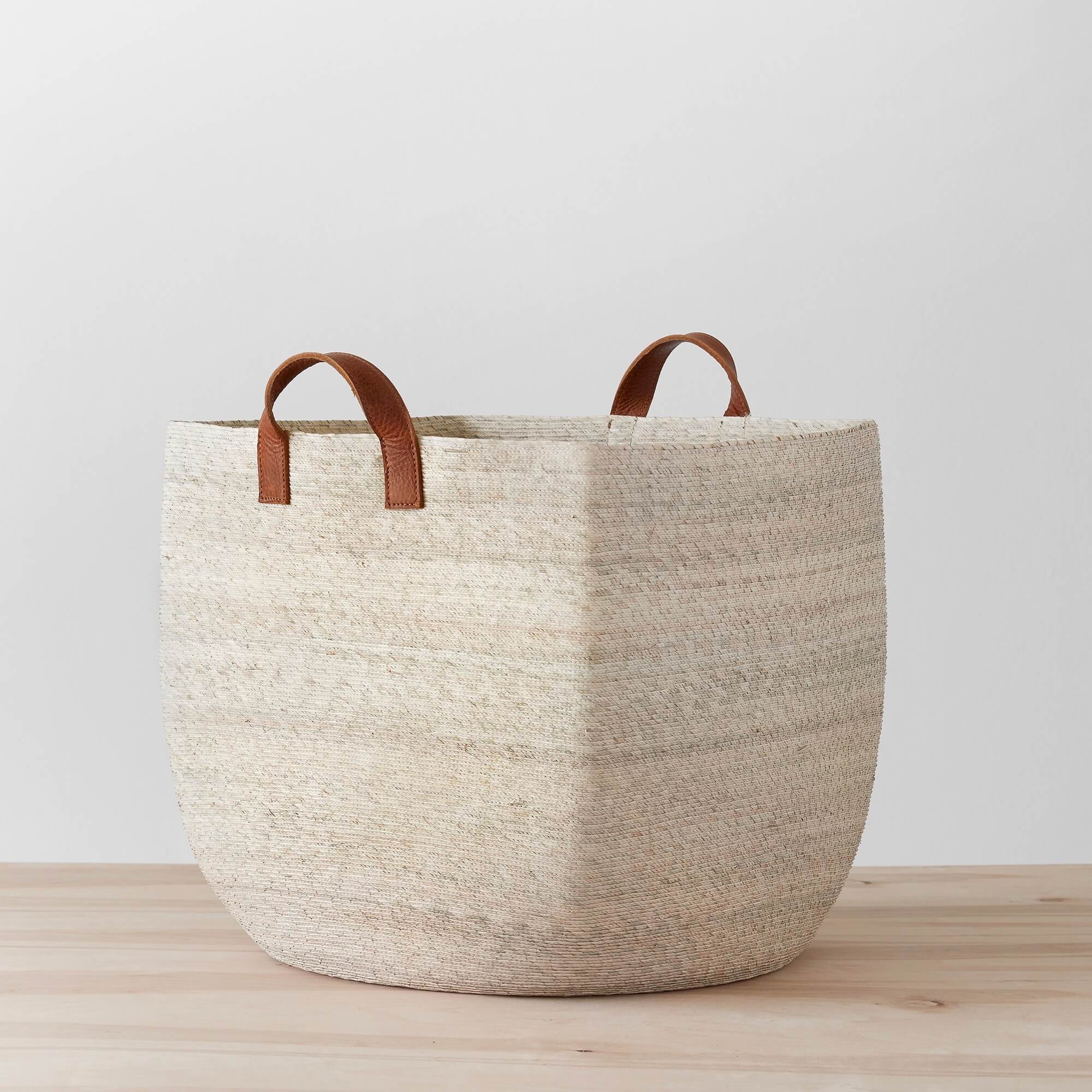 The Citizenry Mercado Storage Baskets Square | Large | Natural - The Citizenry