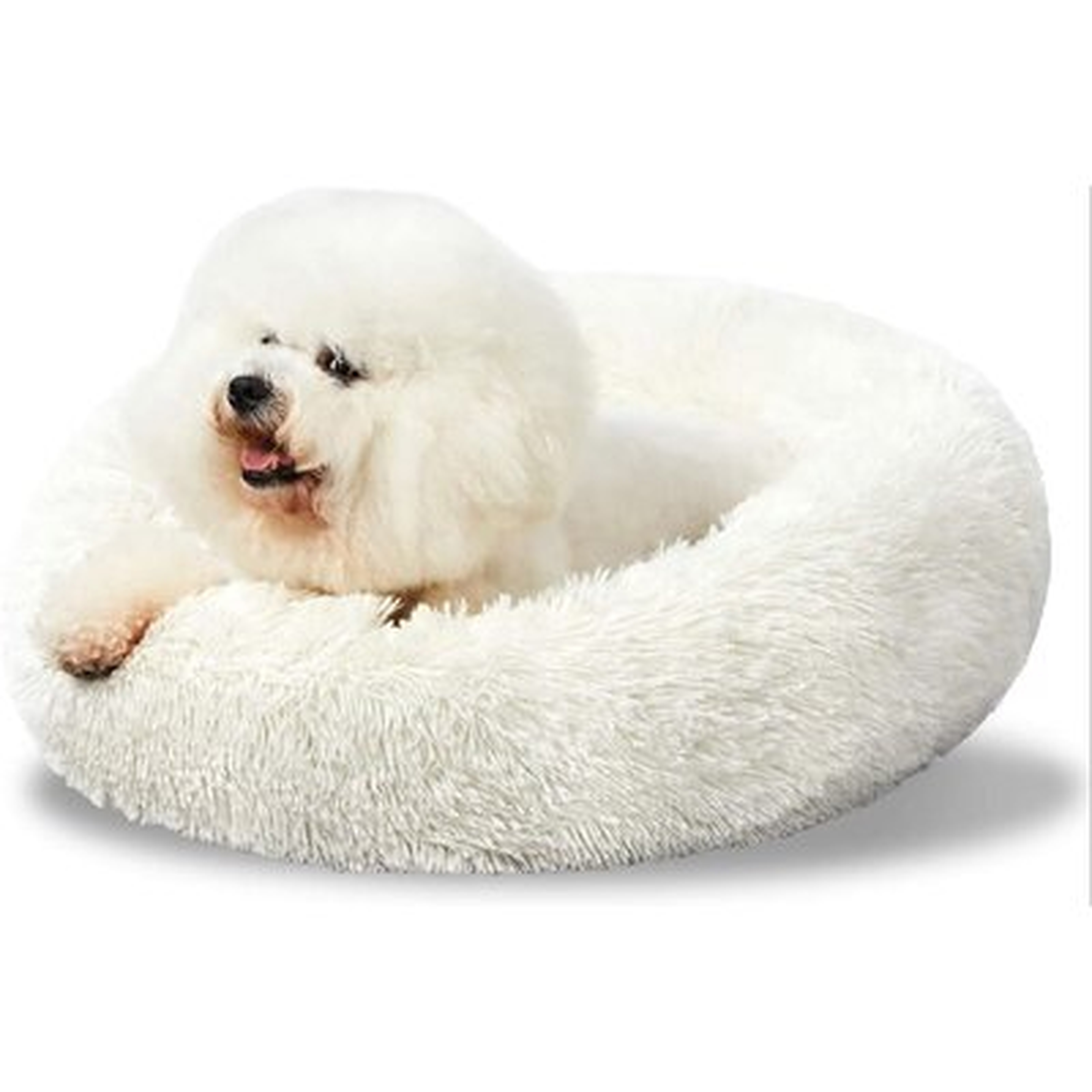 Washable Dog Round Bed Small, Donut Dog Bed Small Dog, Comfy Dog Calming Cuddler Bed,M - Wayfair