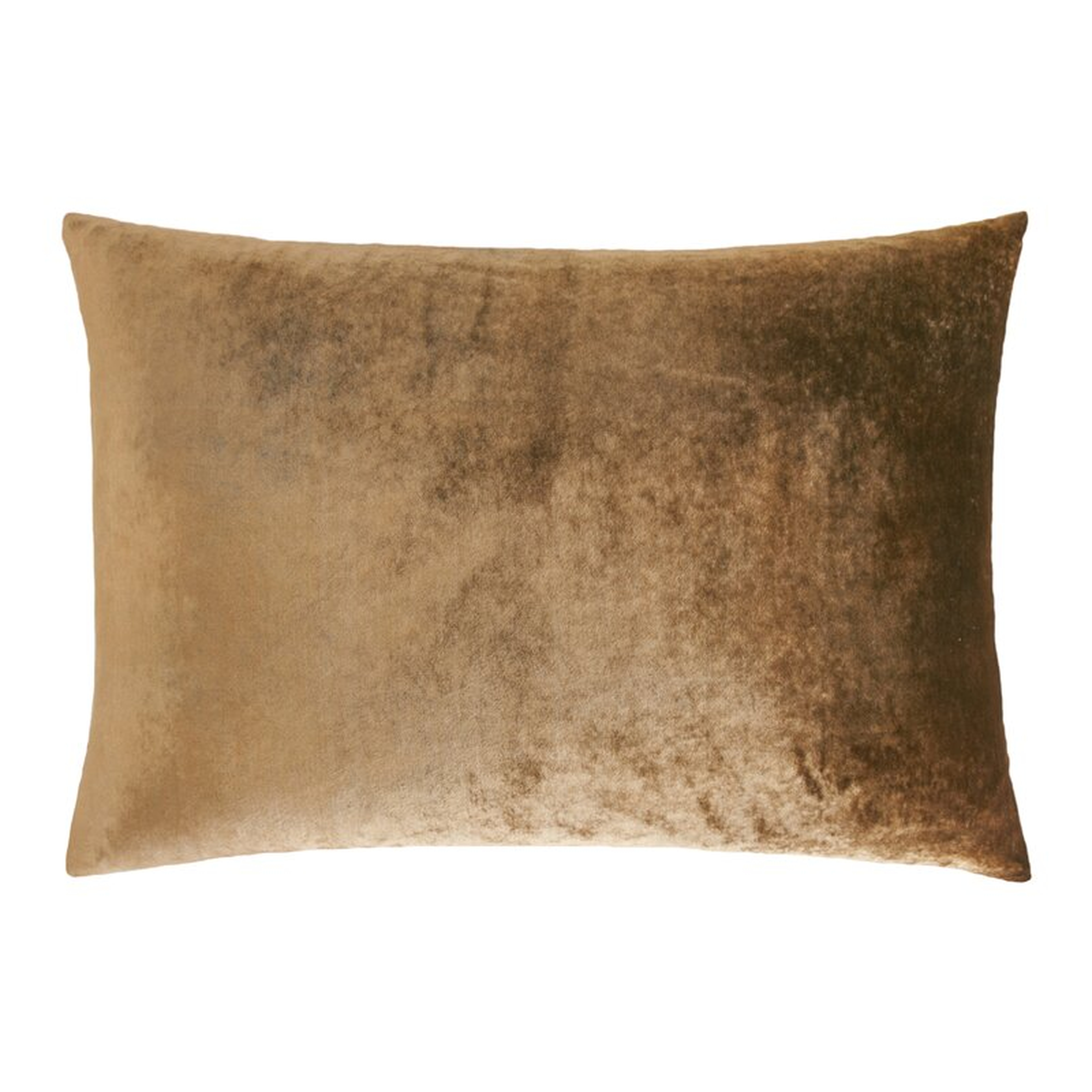 Kevin O'Brien Studio Velvet Throw Pillow Color: Copper Ivy, Size: 14" x 20" - Perigold