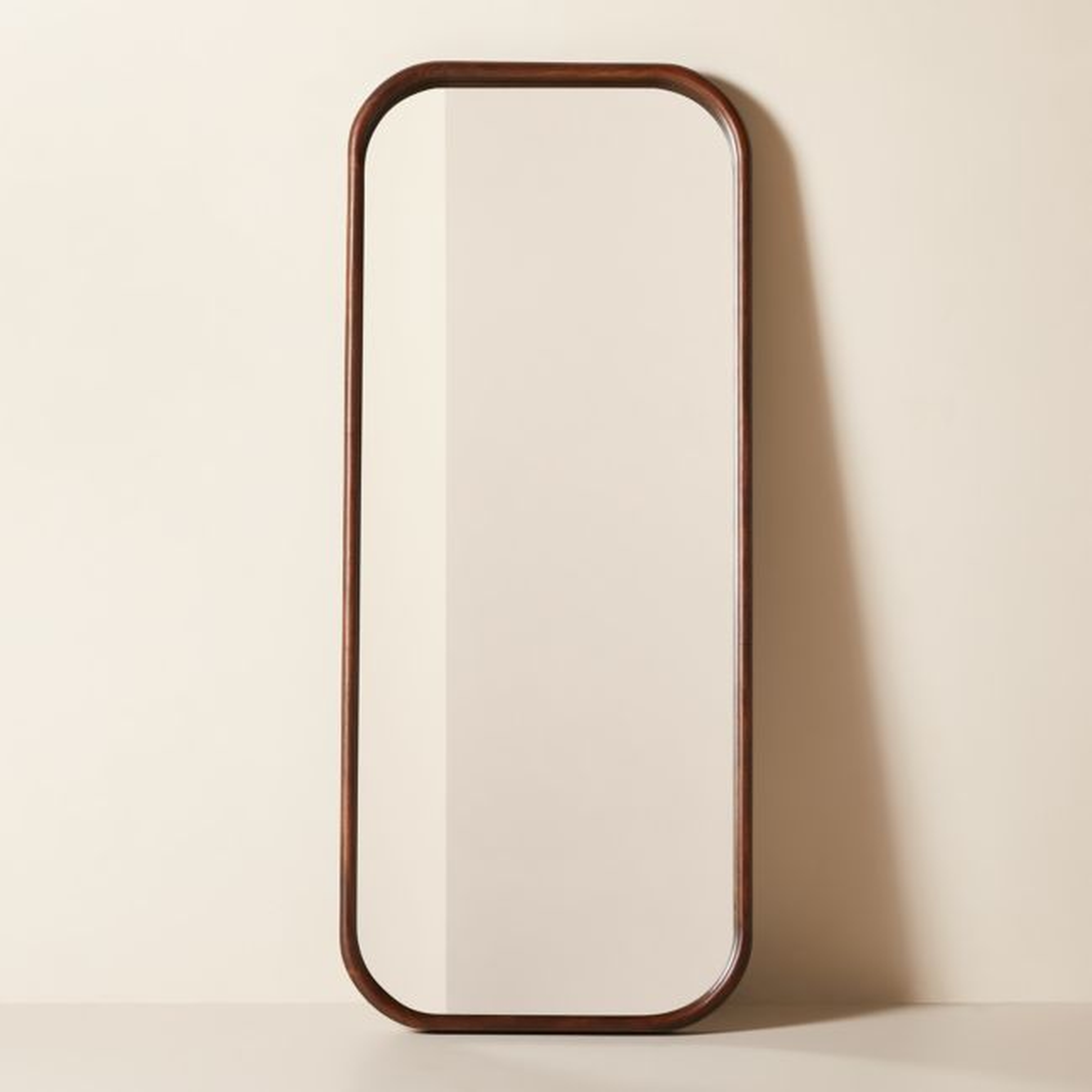 Saone Acacia Wood Full-Length Floor Mirror 32"X76" - CB2