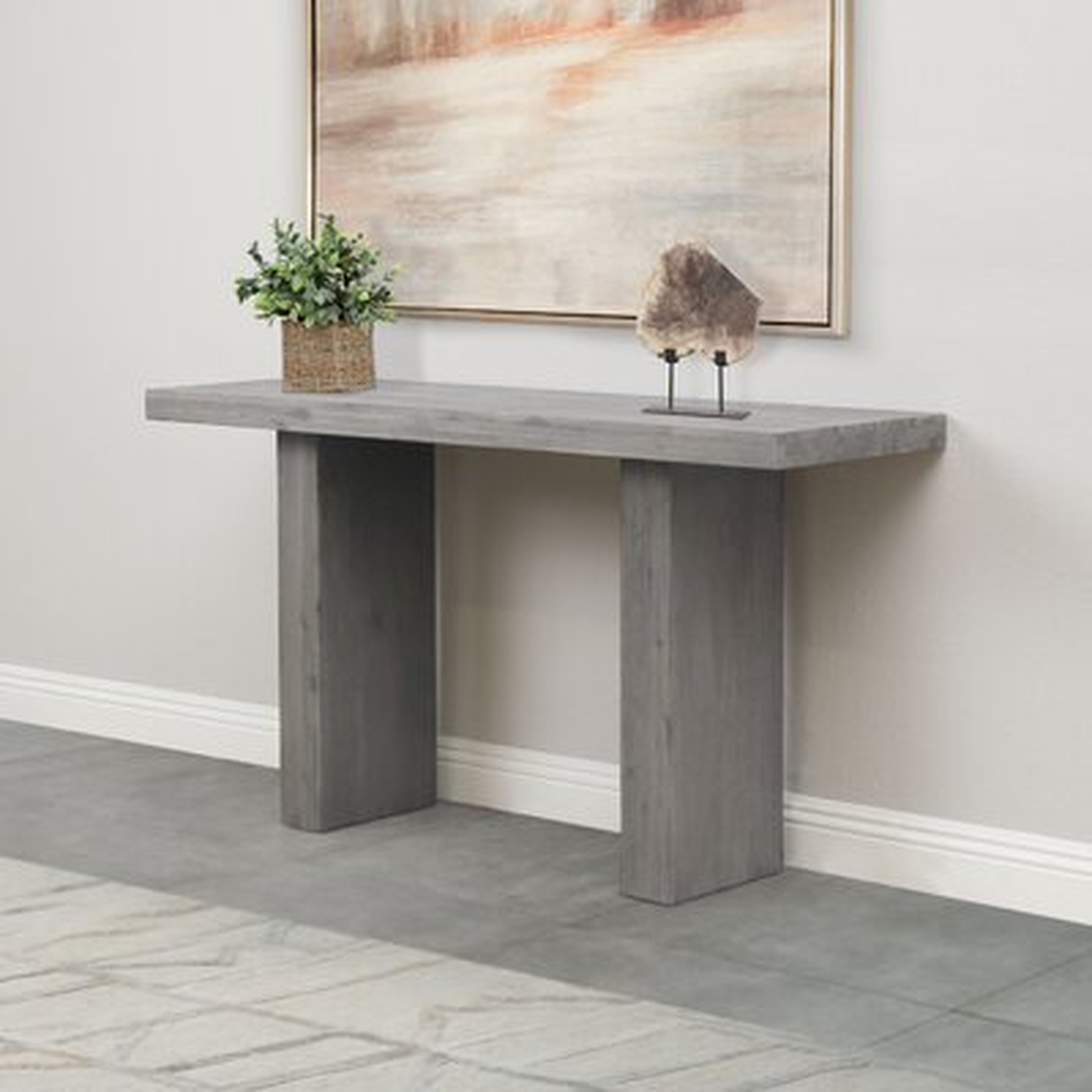 Brunette 54" Solid Wood Console Table - Wayfair