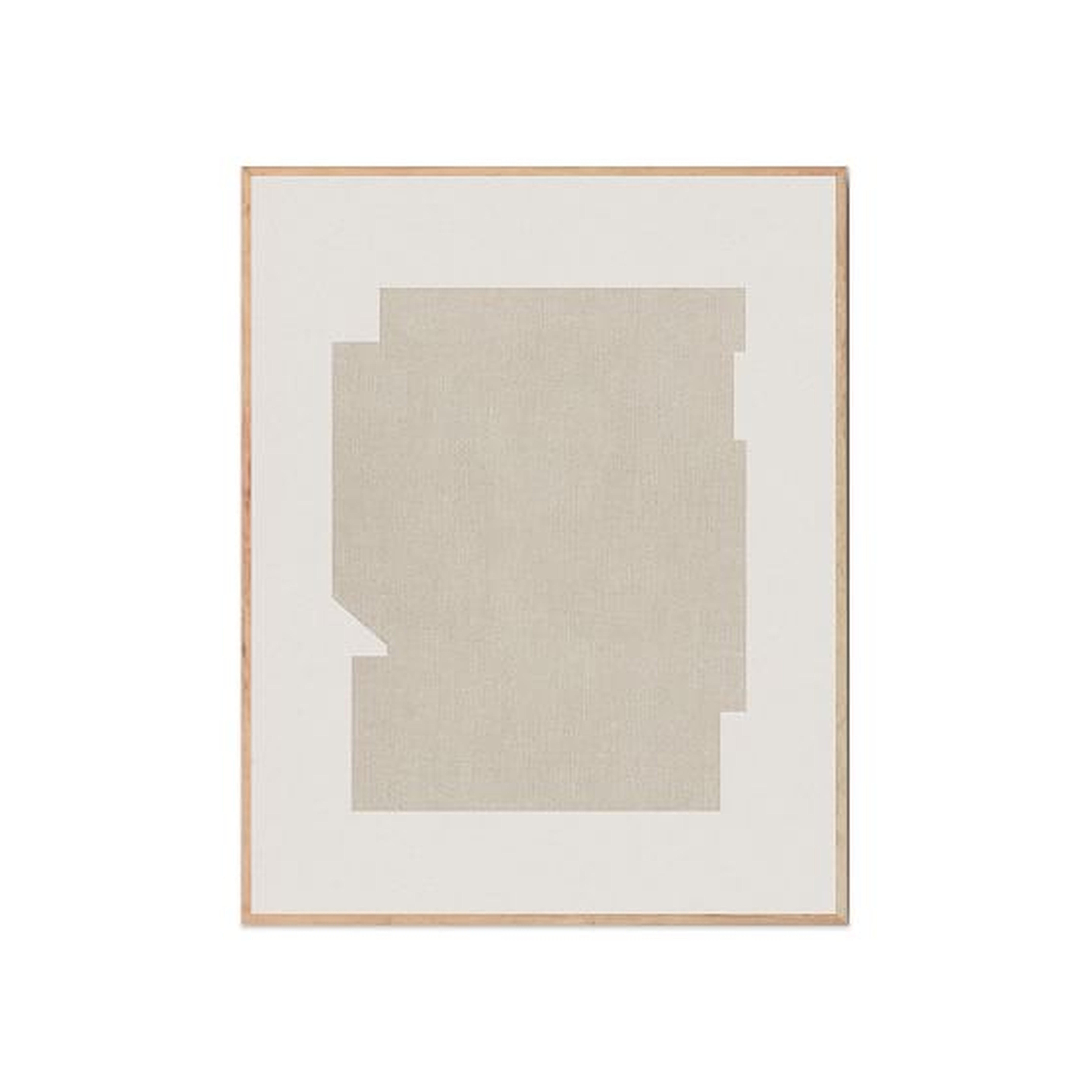 Bauhaus Beige, Art Print By Julia Hallstrom Hjort, 40X50Cm, Oak Frame - West Elm