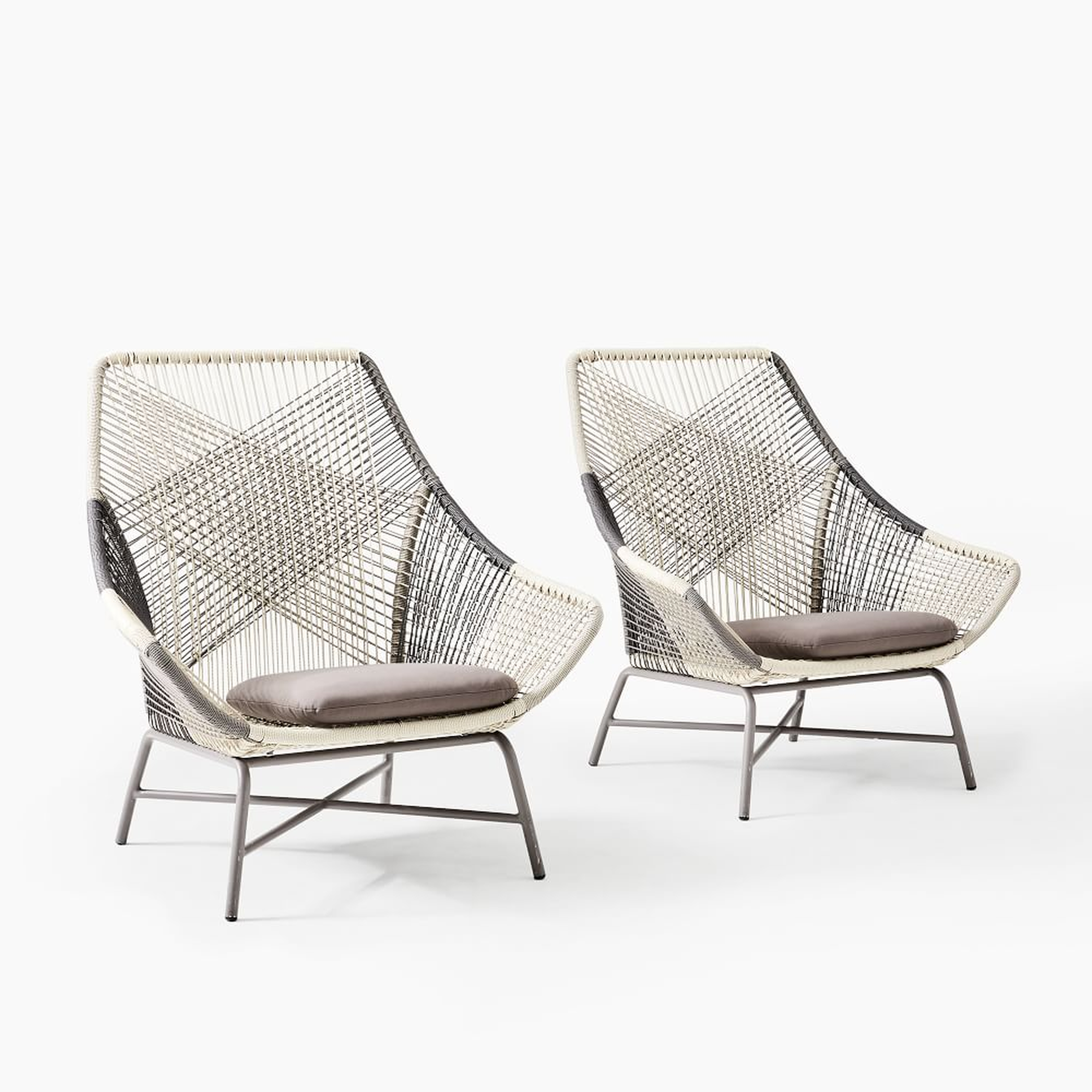 Huron Lounge Chair, Large, Set of 2 - West Elm