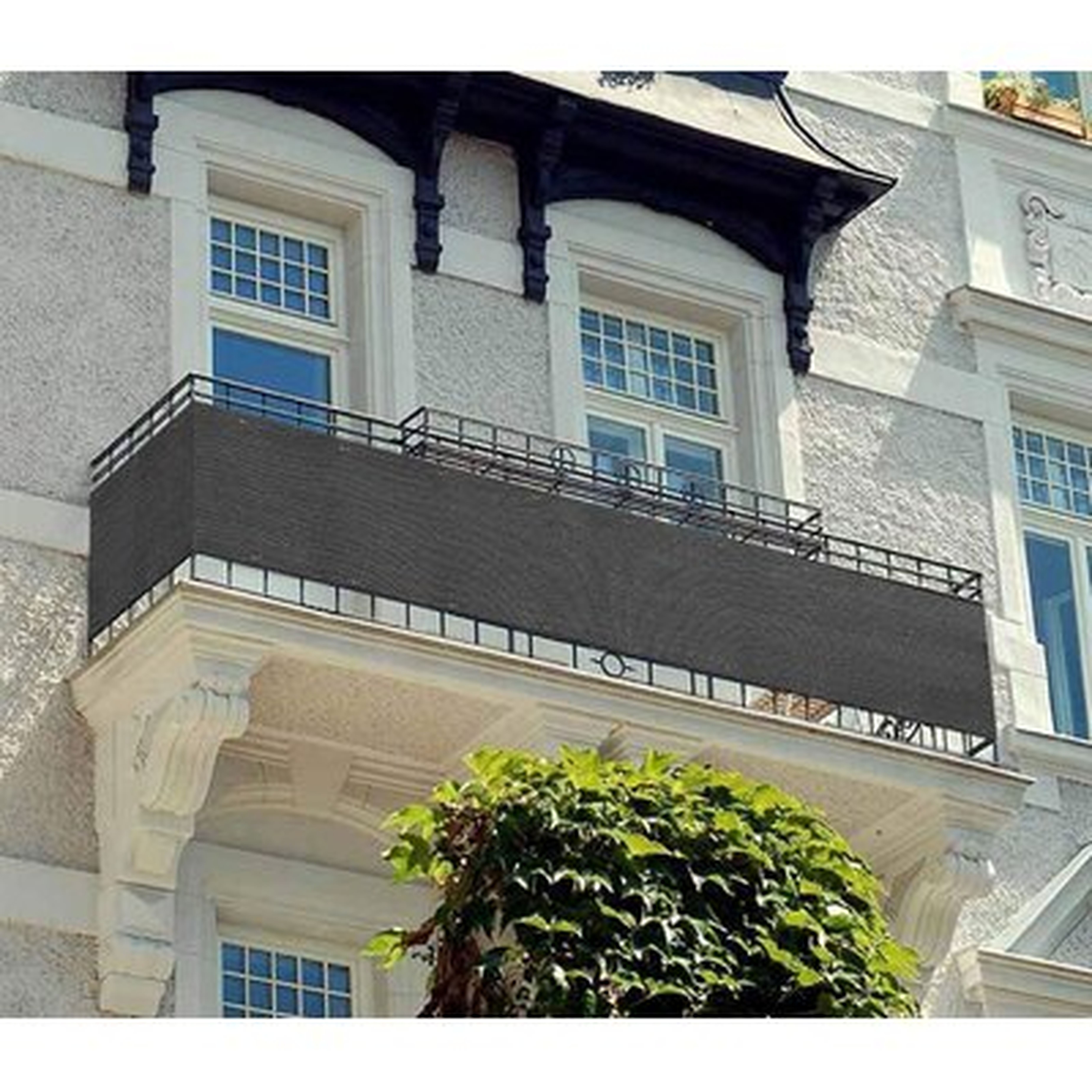 Privacy Balcony Cover (Black) - Wayfair