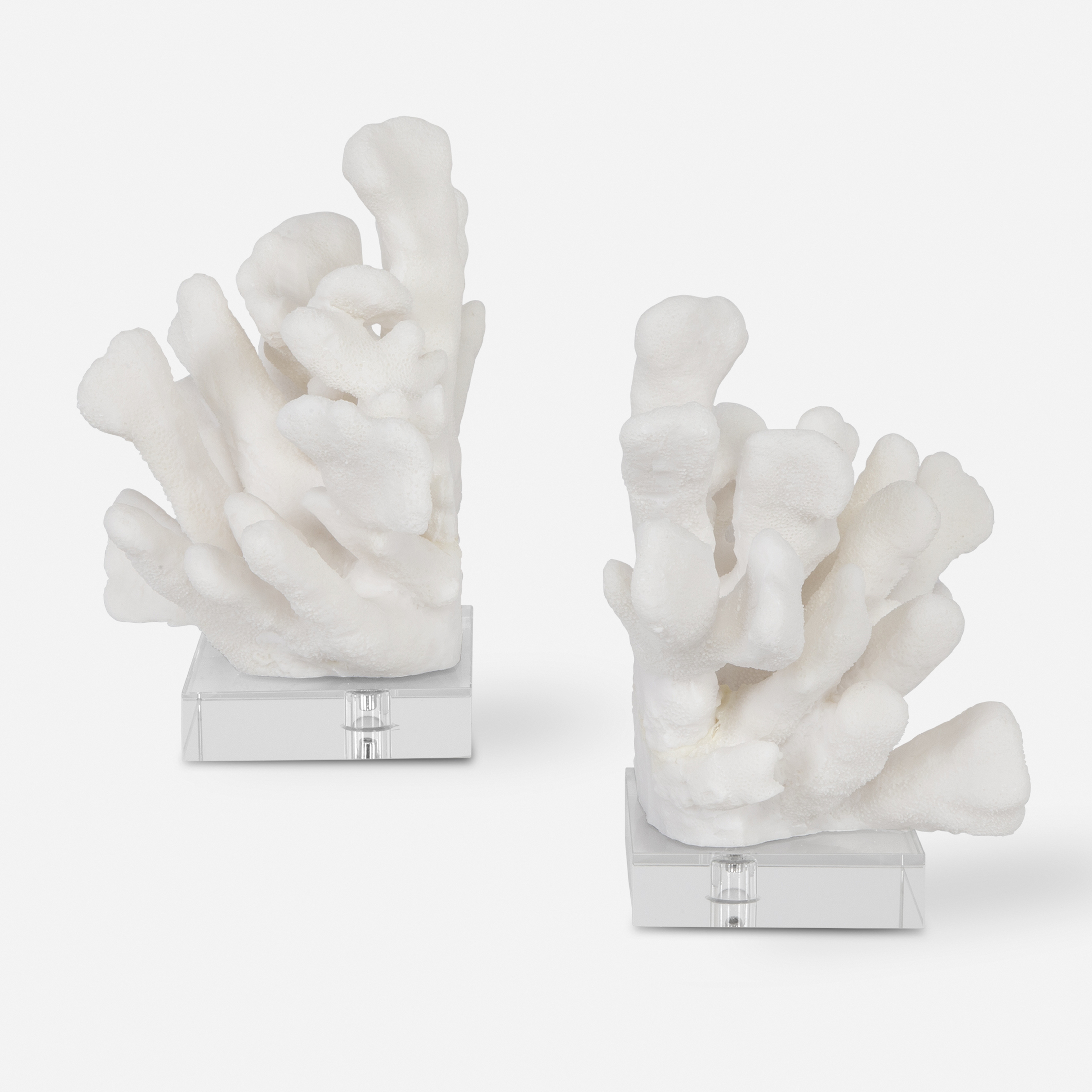 Charbel White Bookends, Set/2 - Uttermost