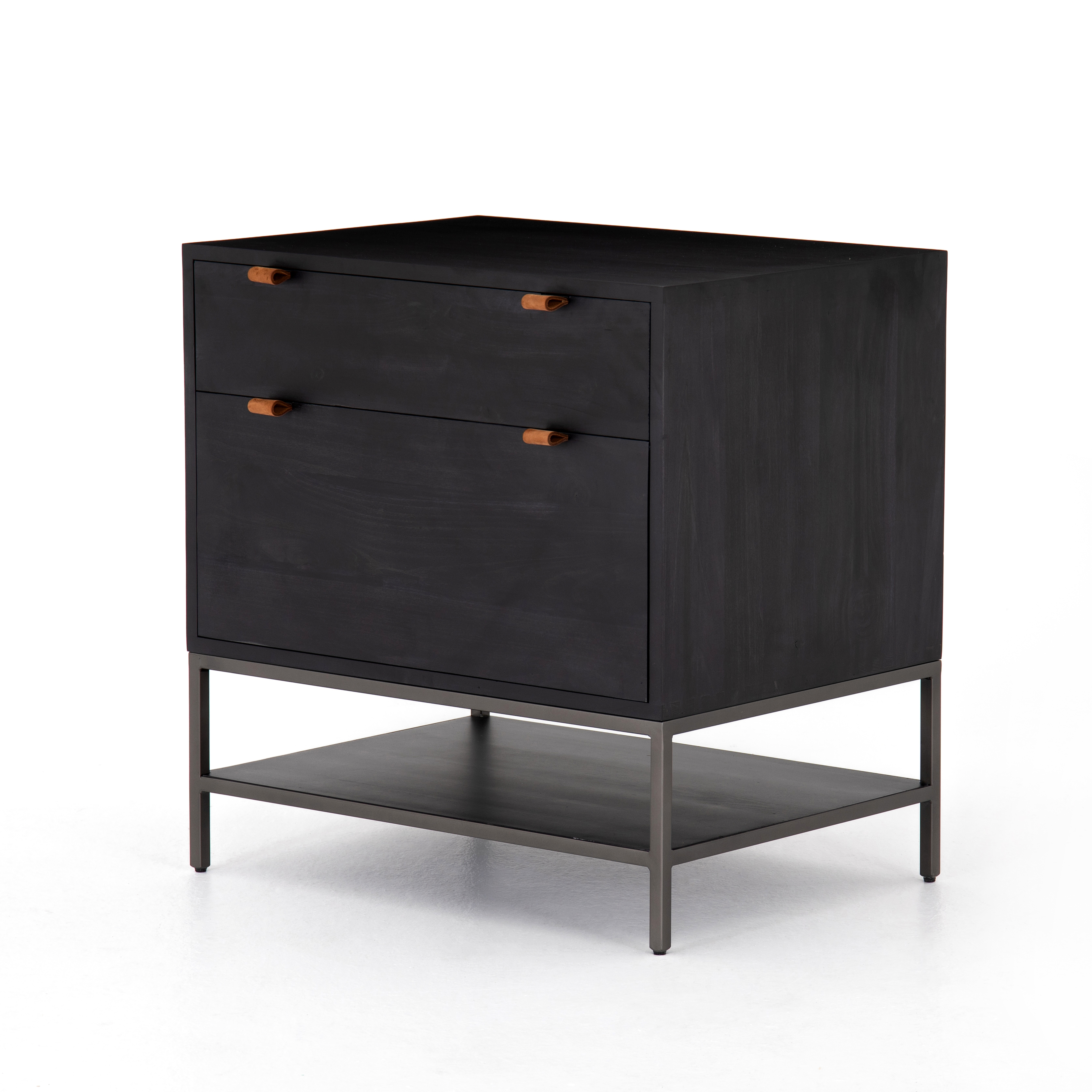Trey Modular Filing Cabinet-Black Wash - Four Hands