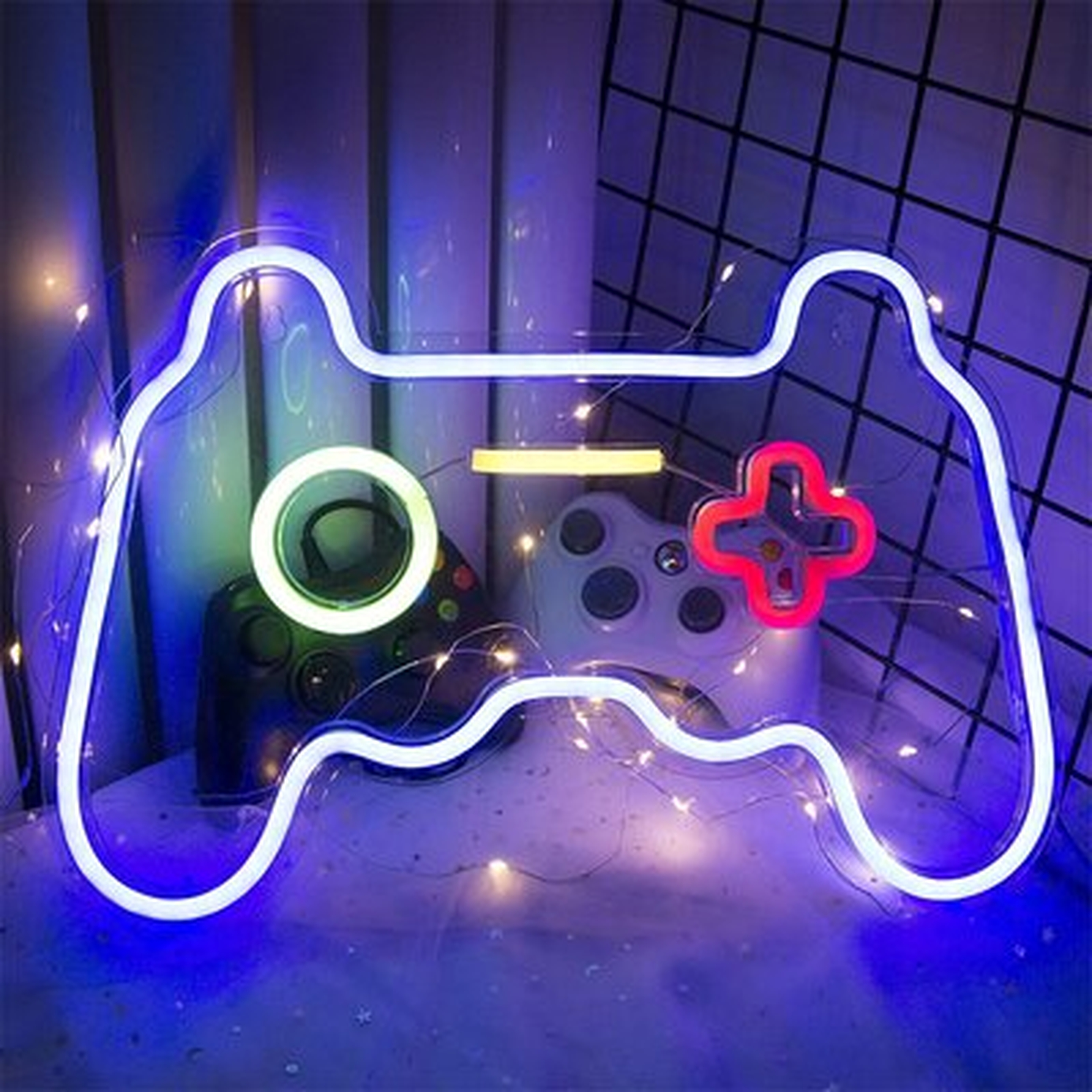 Shaped Neon Signs Playstation Lights Game Controller LED Neon Sign Light Up For Bedroom Wall Decor 16"X 11" Bar Gaming Room Party Decoration - Wayfair
