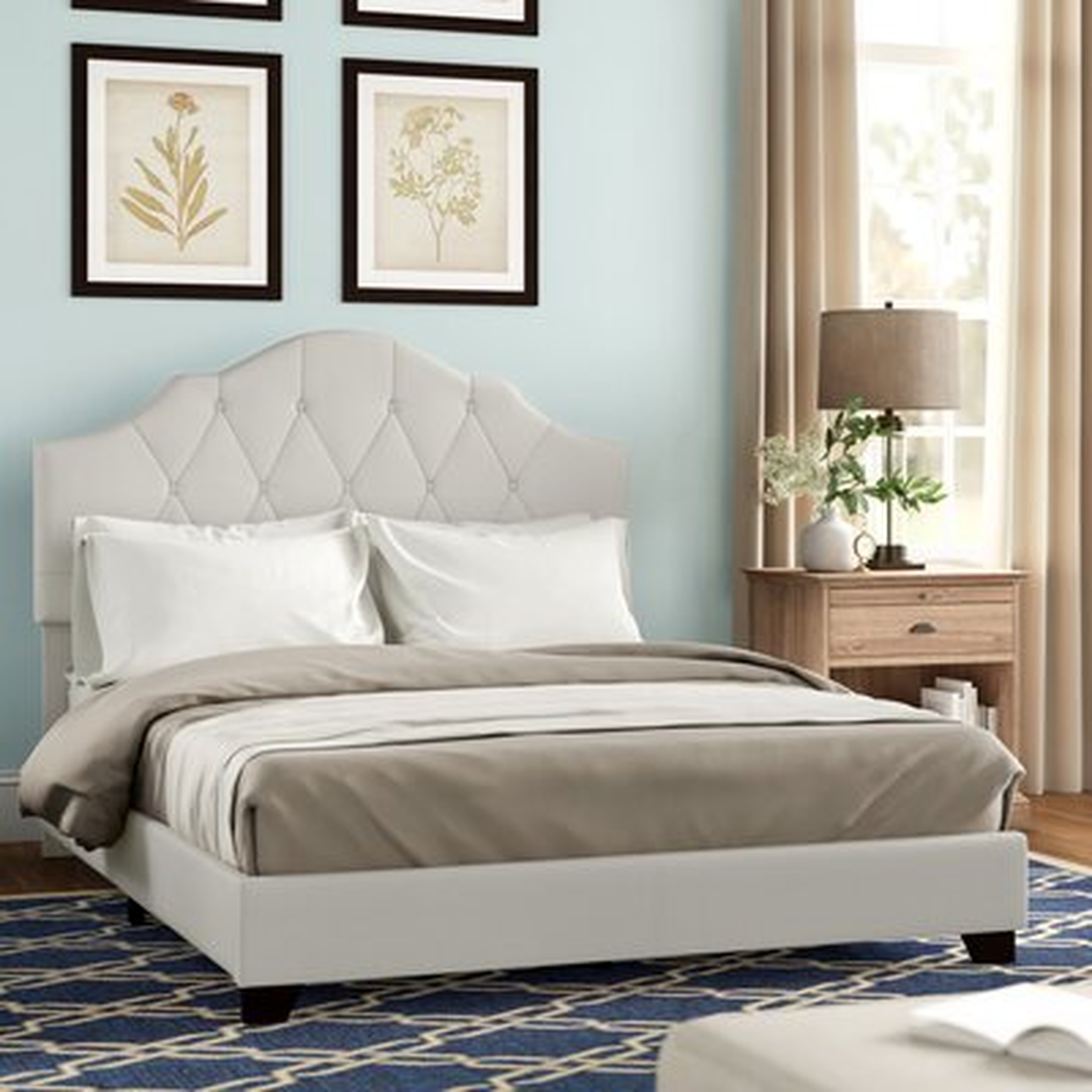 Troutdale Tufted Upholstered Low Profile Standard Bed: Queen - Wayfair