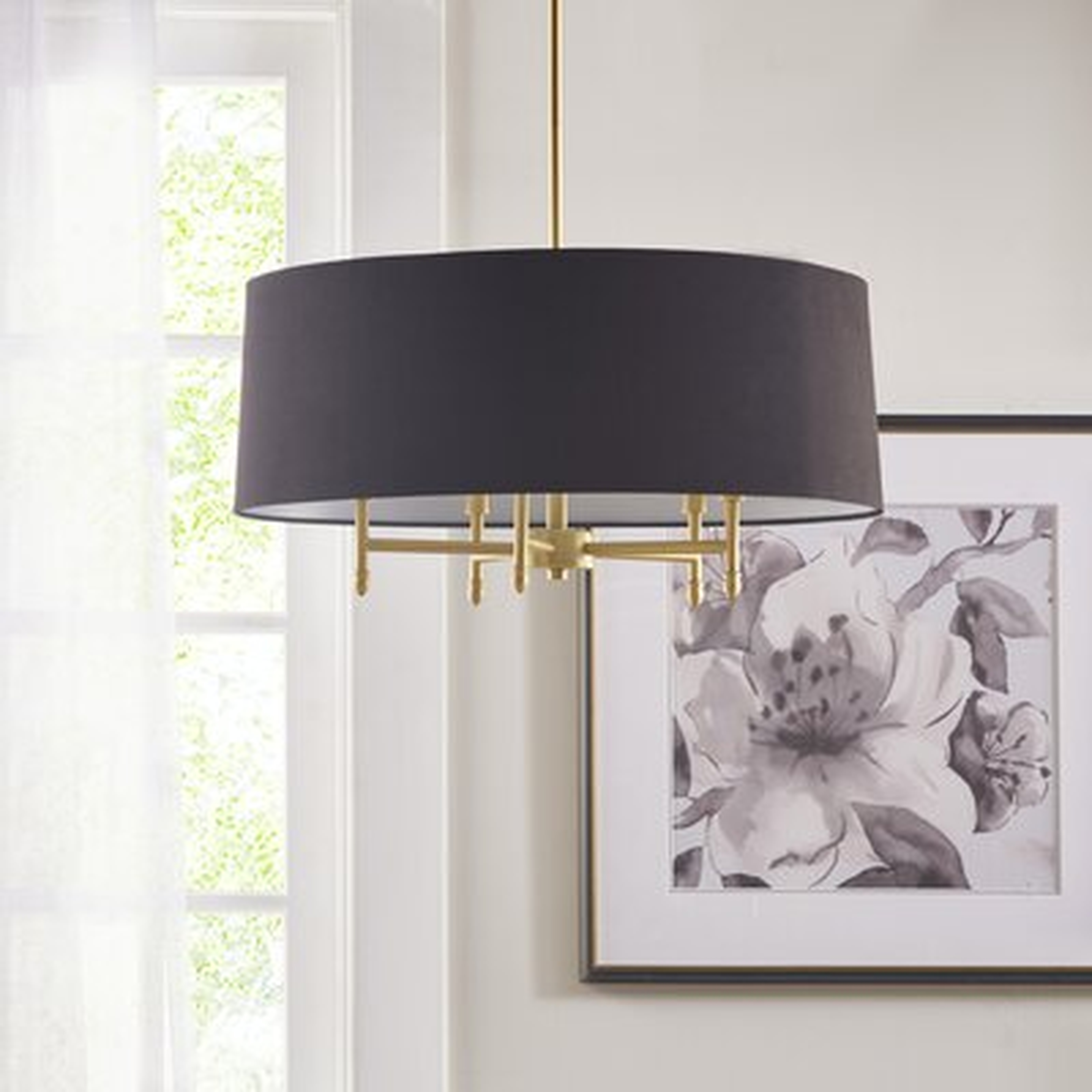Presidio 5 - Light Unique/Statement Drum Chandelier - Wayfair
