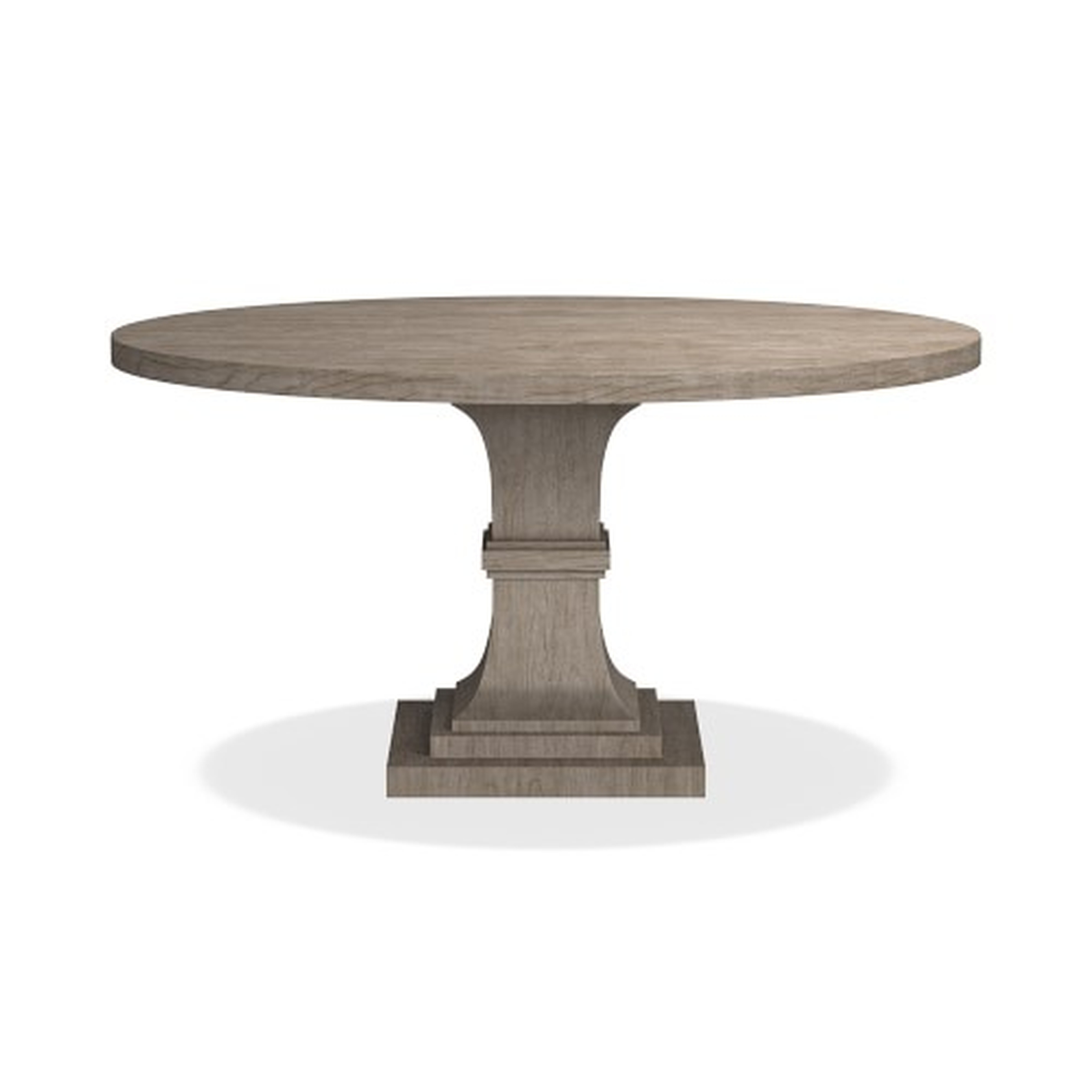 Pedestal Round Dining Table, Grey - Williams Sonoma