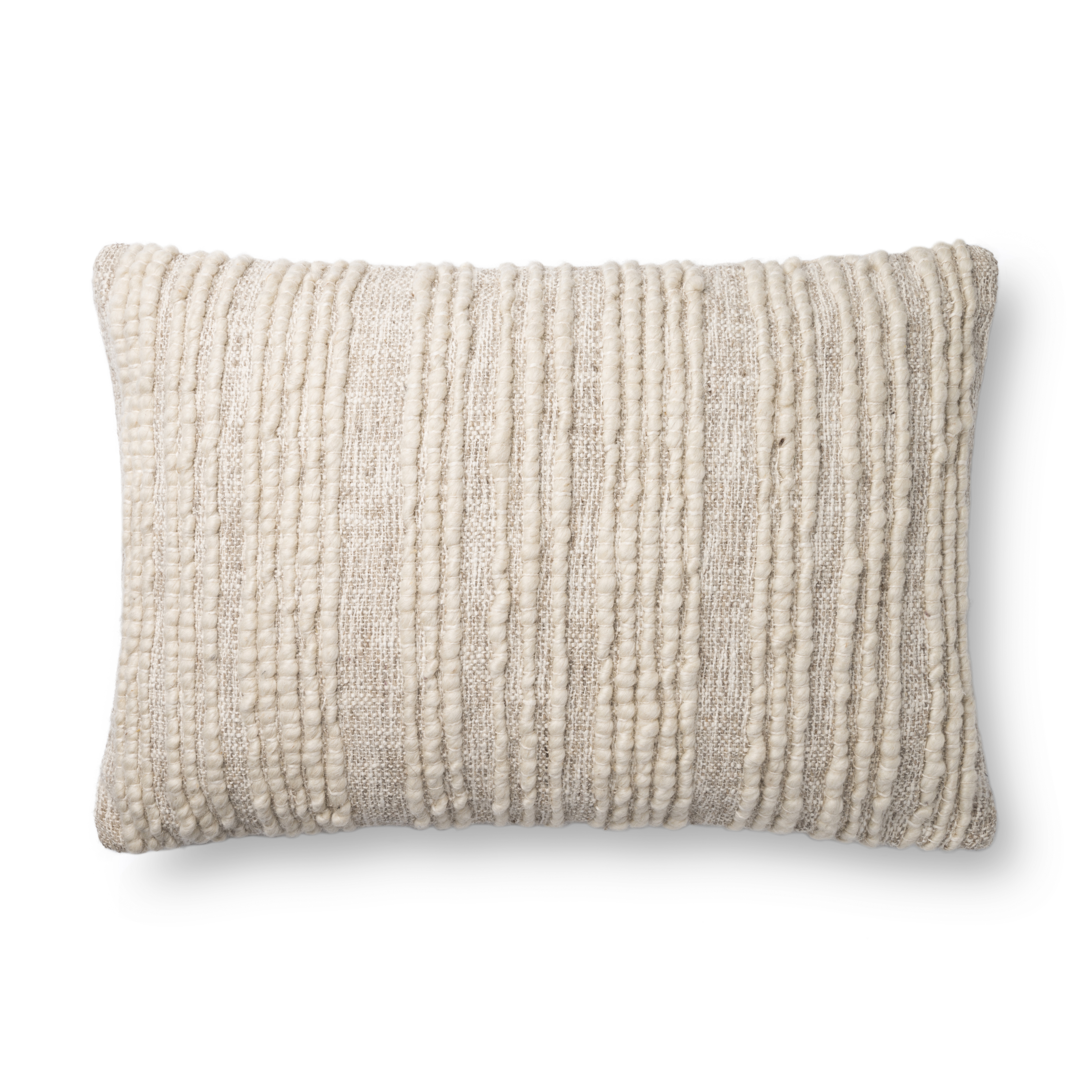 Loloi Pillows P0862 Natural 22" x 22" Cover Only - Loloi Rugs