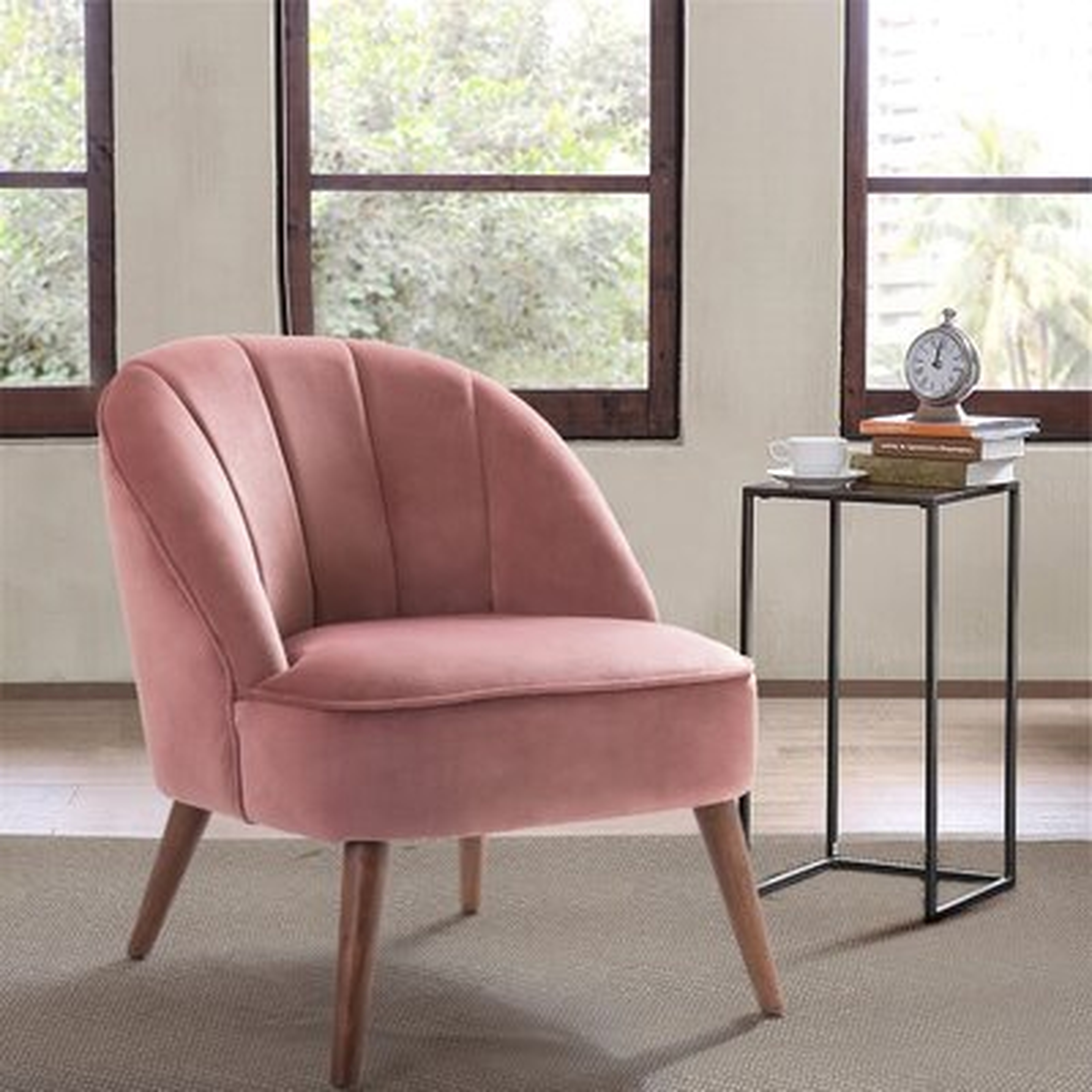 Gayton 27.8" Wide Tufted Velvet Side Chair - Wayfair